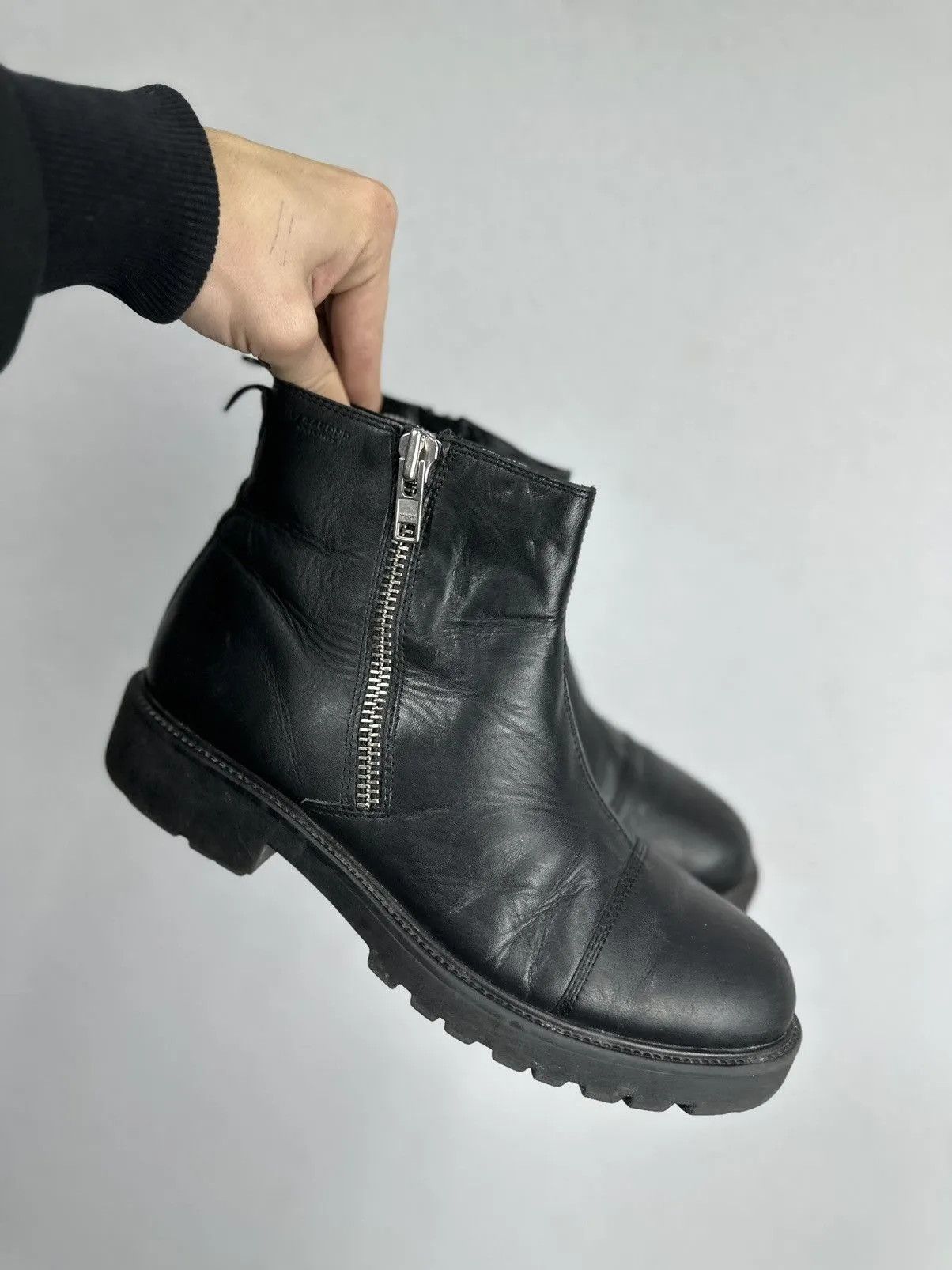 Vagabond Leather Boots Vintsge Hight A.S 98 Rick Owens Style Size US 8.5 / EU 41-42 - 3 Thumbnail
