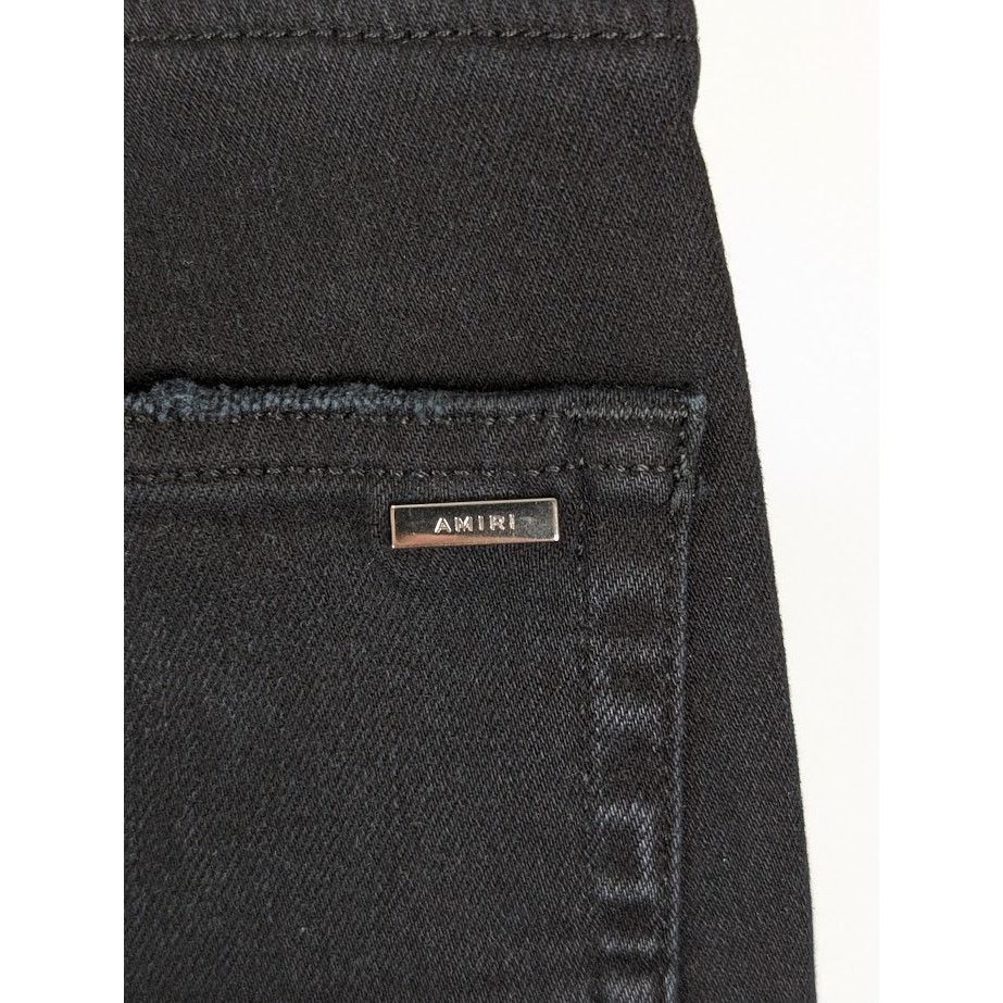Amiri o1rshd1 Scarves Art Patch Jeans in Antique Black 28 Size US 28 / EU 44 - 18 Thumbnail
