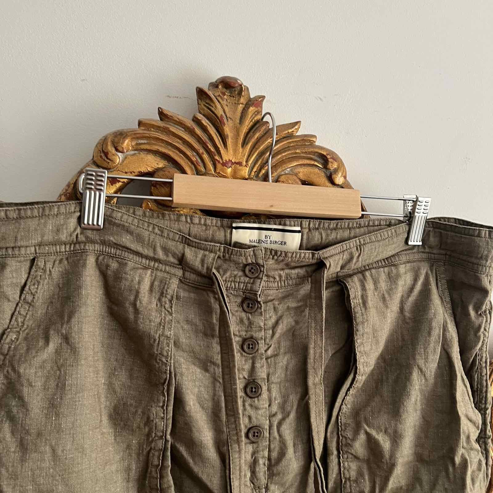 By Malene Birger × Designer By Malene Birger Linen Brown Shorts Sz 36 Size 26" / US 2 / IT 38 - 3 Thumbnail
