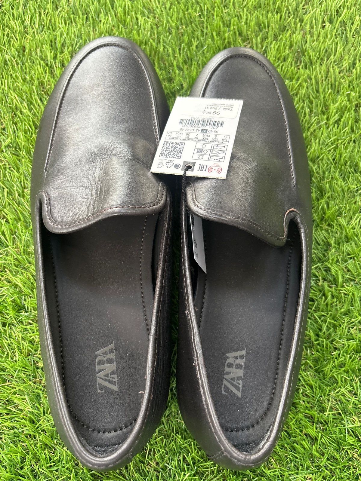 Zara Zara Men's Elegant Black Slip-On Loafers Size US 8 / EU 41 - 3 Thumbnail