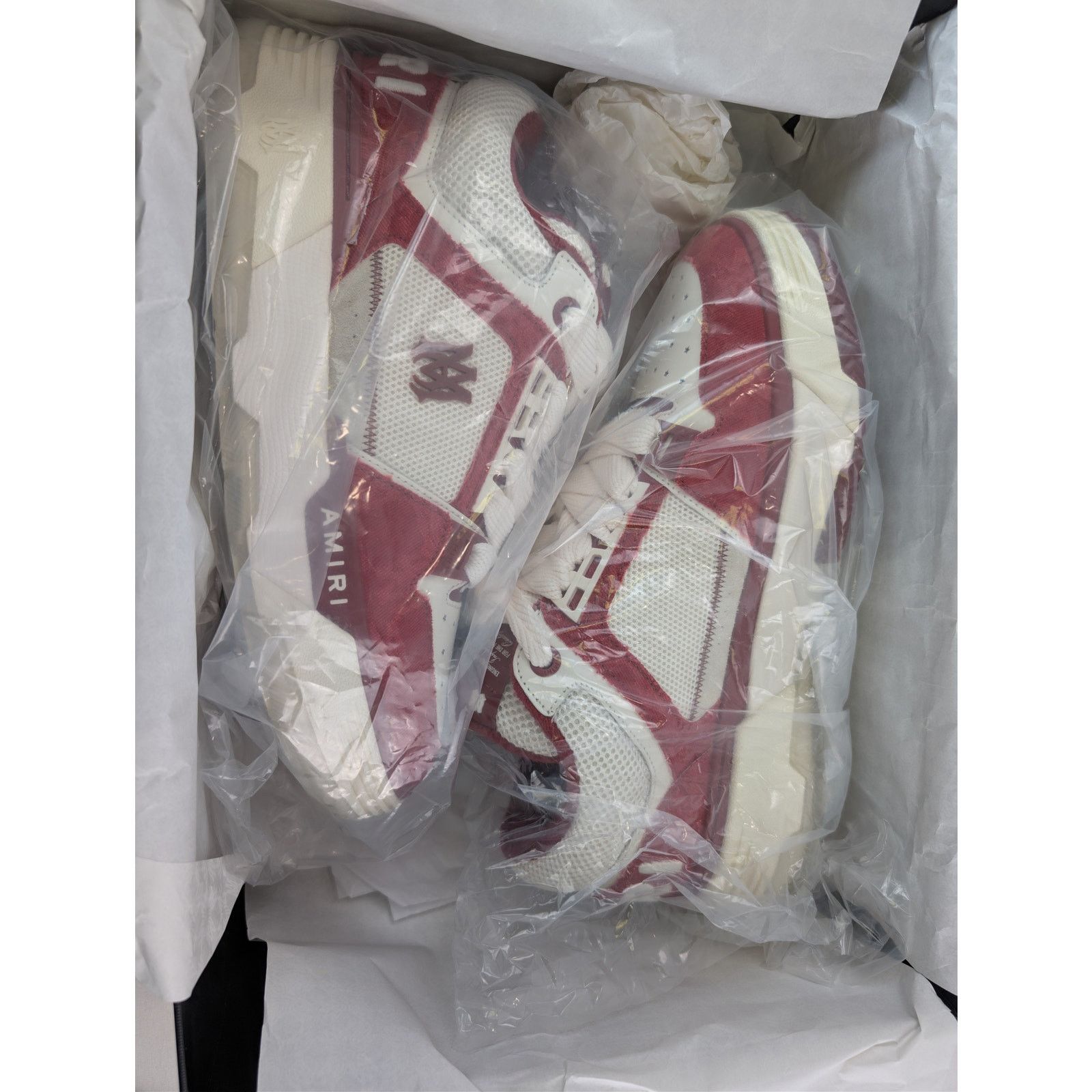 Amiri o1rshd1 MA-1 sneaker in white and red Size US 12 / EU 45 - 20 Thumbnail