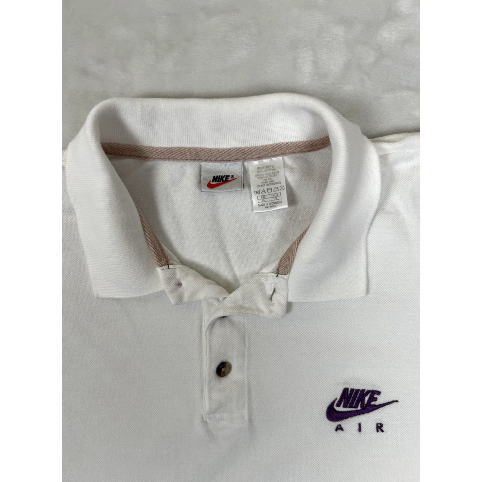 Nike Nike Air Polo Shirt Mens XL White Short Sleeve Embroidered Swoosh Logo Size US XL / EU 56 / 4 - 2 Thumbnail