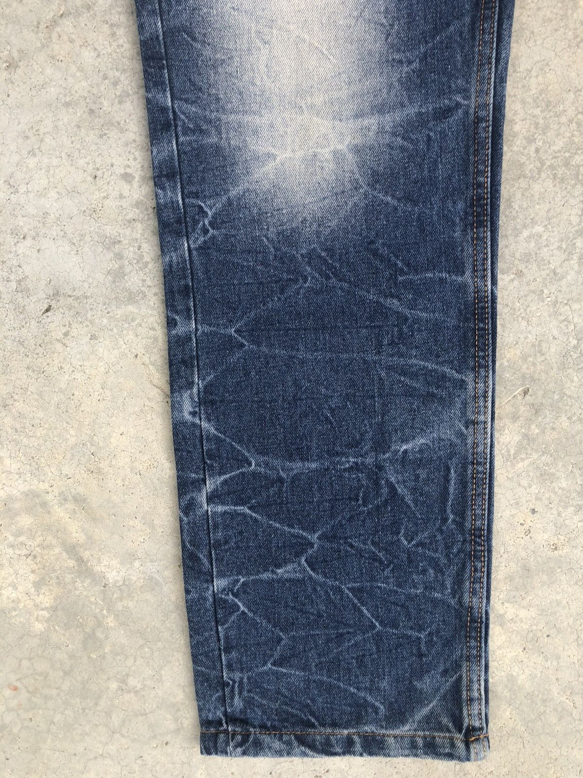 Japanese Brand Fugutaiten Embroidered Jeans Distressed Jeans Size US 33 - 6 Thumbnail