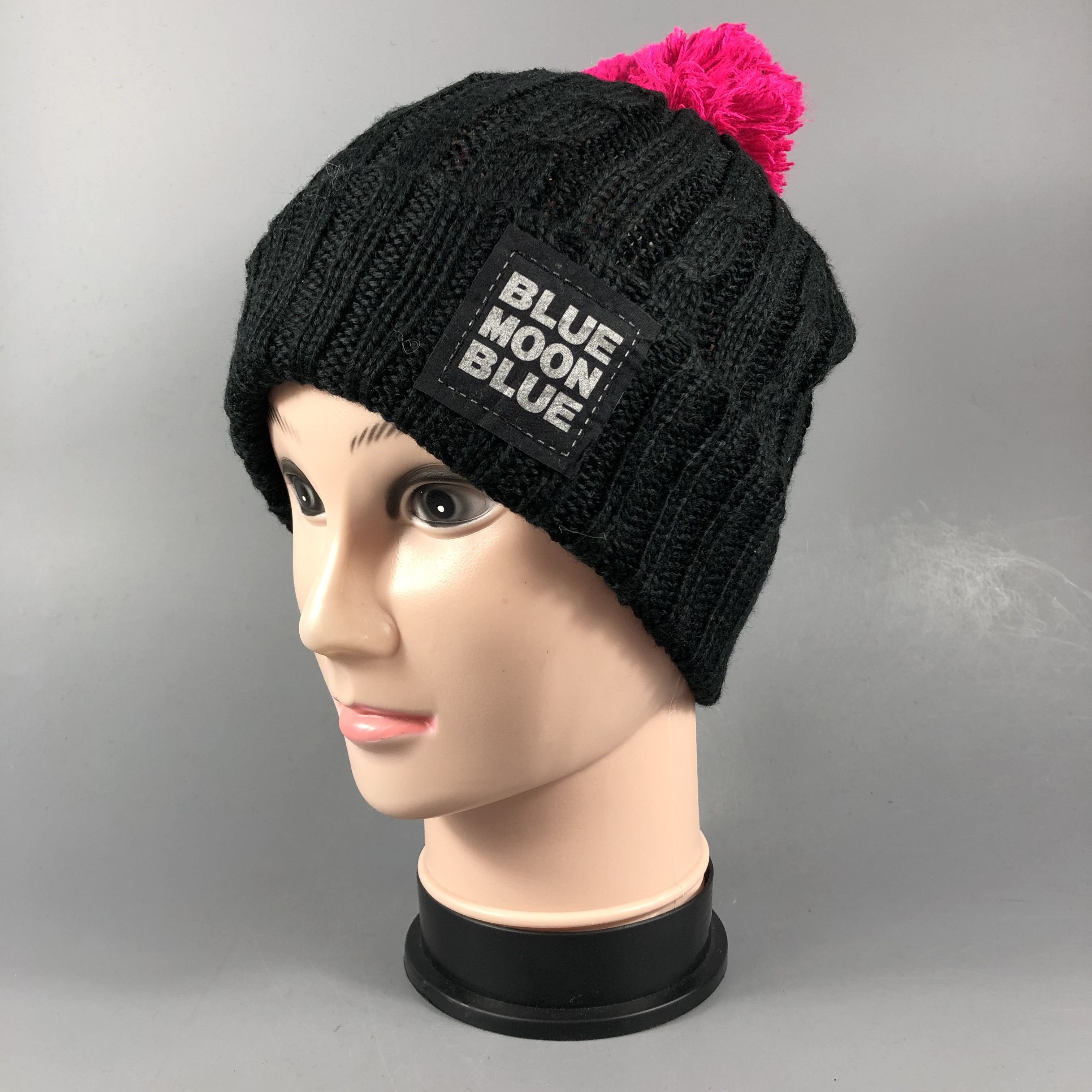 Japanese Brand Japanese Blue Moon Blue Crochet Beanie Size ONE SIZE - 2 Thumbnail