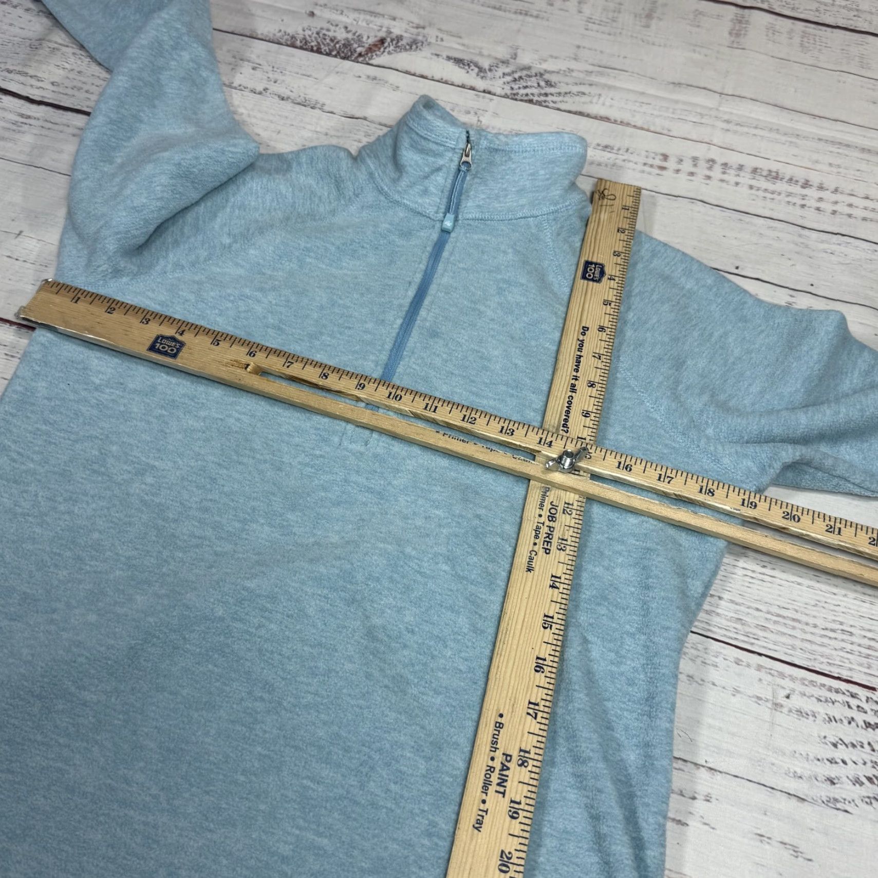 Eddie Bauer Eddie Bauer Blue Fleece Lining Pullover 1/2 Zip High Neck Sweater Women's Sz S Size S / US 4 / IT 40 - 2 Thumbnail