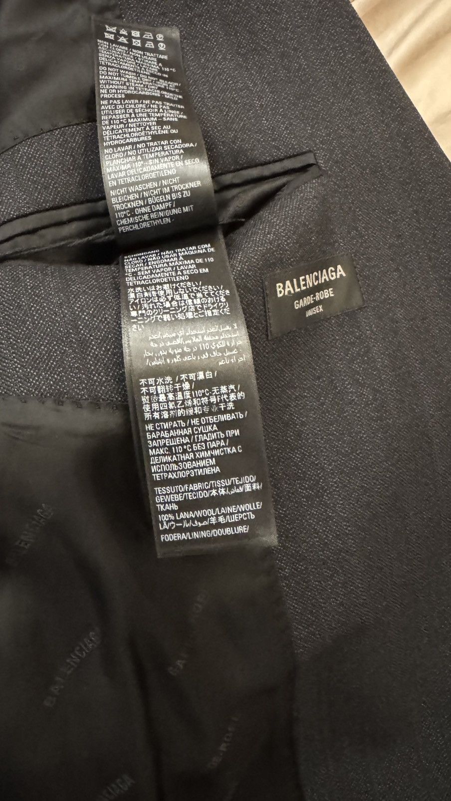 Balenciaga Balenciaga Garde Robe Wool Blazer Size 44S - 12 Thumbnail