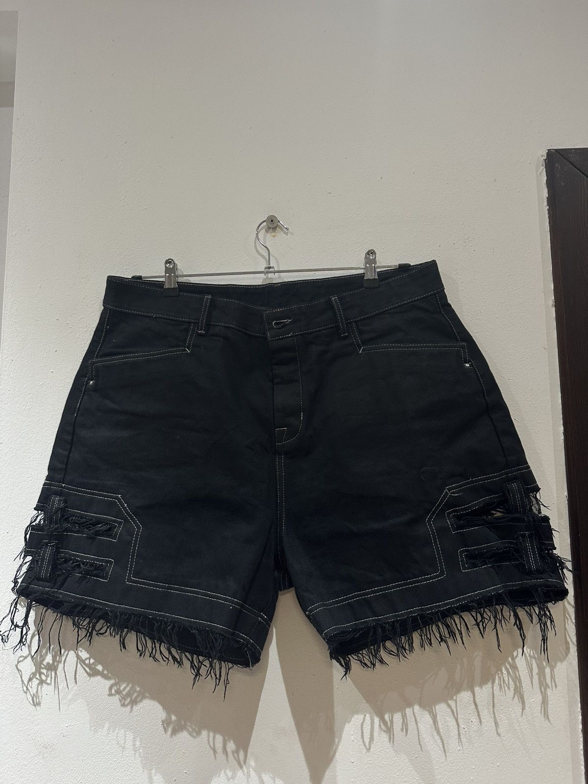 Rick Owens Rick Owens runway Spartan denim shorts Size US 38 / EU 54 - 1 Thumbnail