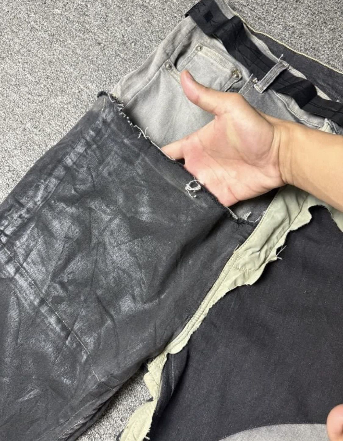 Rick Owens Drkshdw Rick owens flared jeans reconstruction design Size US 32 / EU 48 - 5 Thumbnail
