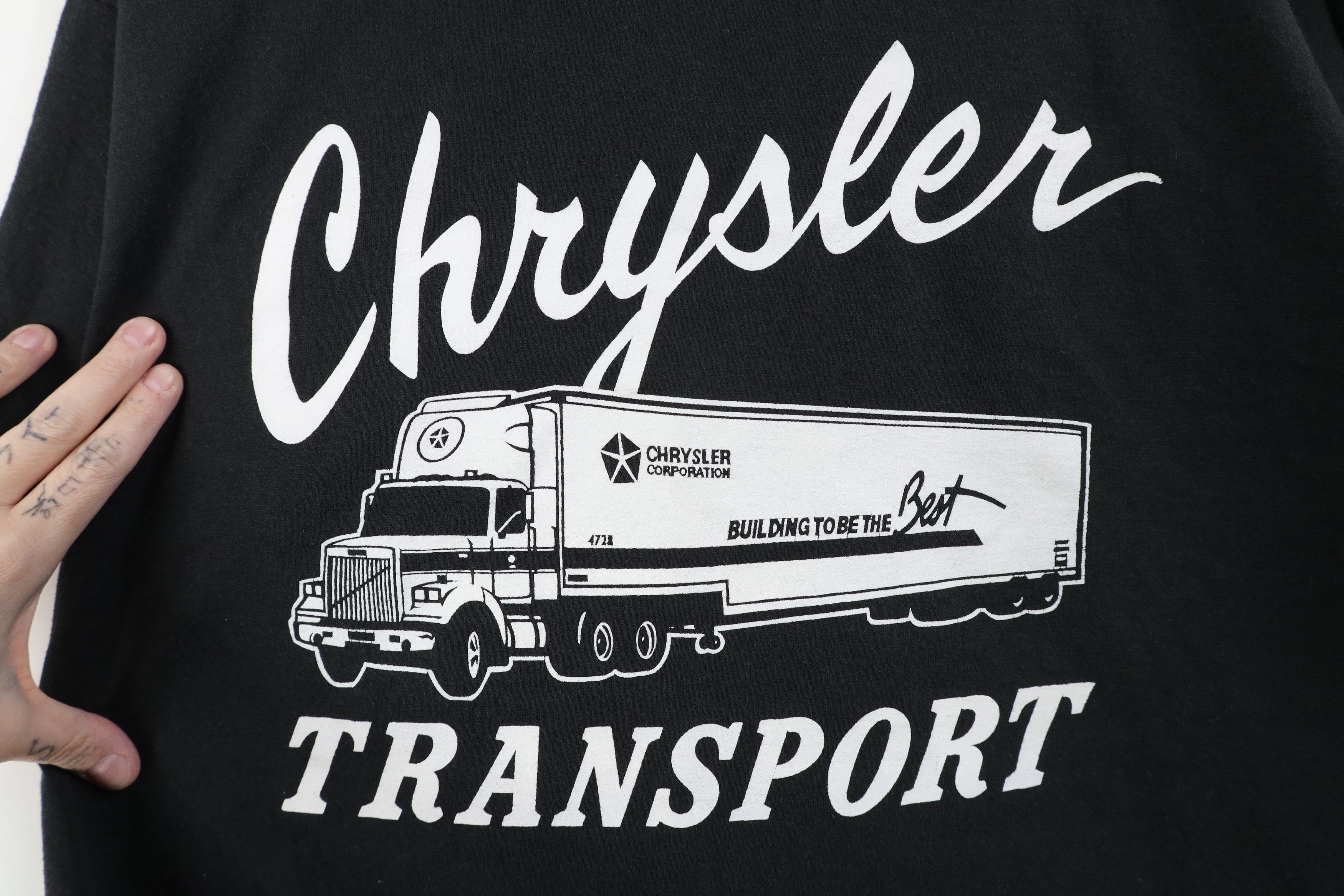 Vintage Vintage 80s 90s Streetwear Transport Trucking T-Shirt USA Size US XL / EU 56 / 4 - 4 Thumbnail