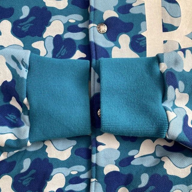 Bape BAPE ABC CAMO BLUE Sweat Varsity Jacket a bathing ape NIGO Size US L / EU 52-54 / 3 - 5 Thumbnail