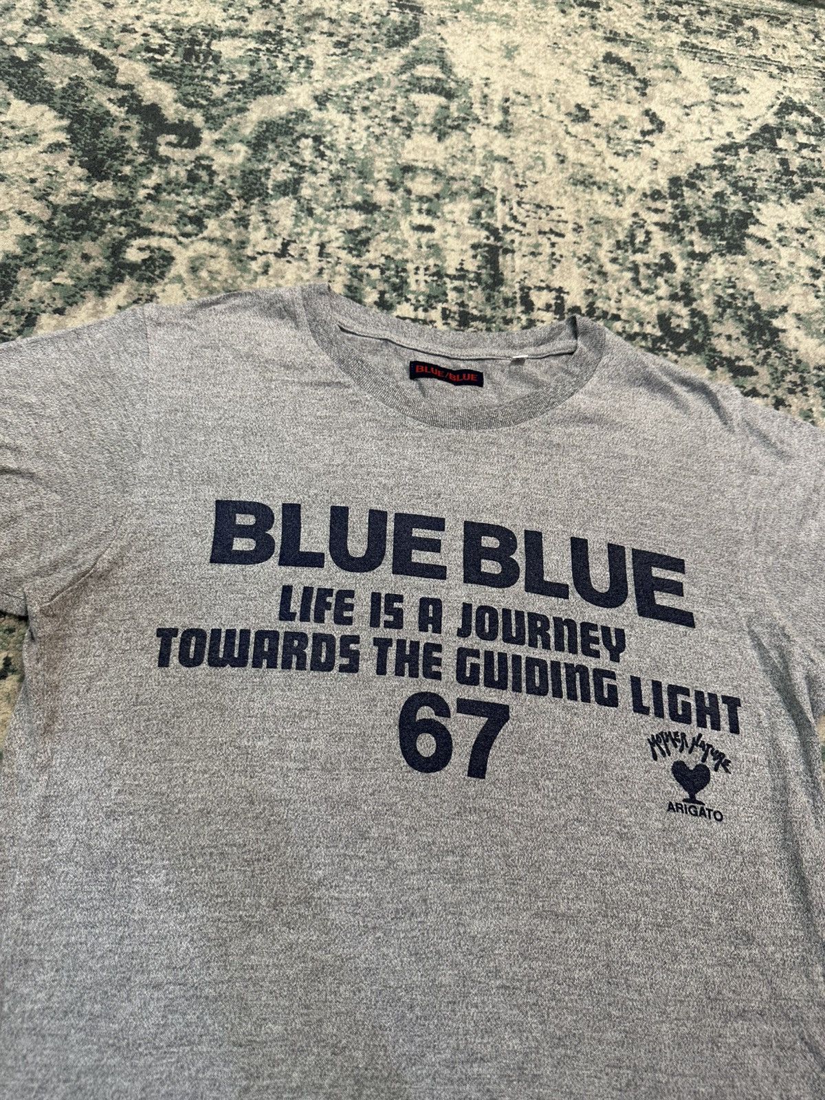 Blue Blue Japan Blue Blue Japan “Life Is Journey” Grey T-Shirt Size US S / EU 44-46 / 1 - 3 Thumbnail