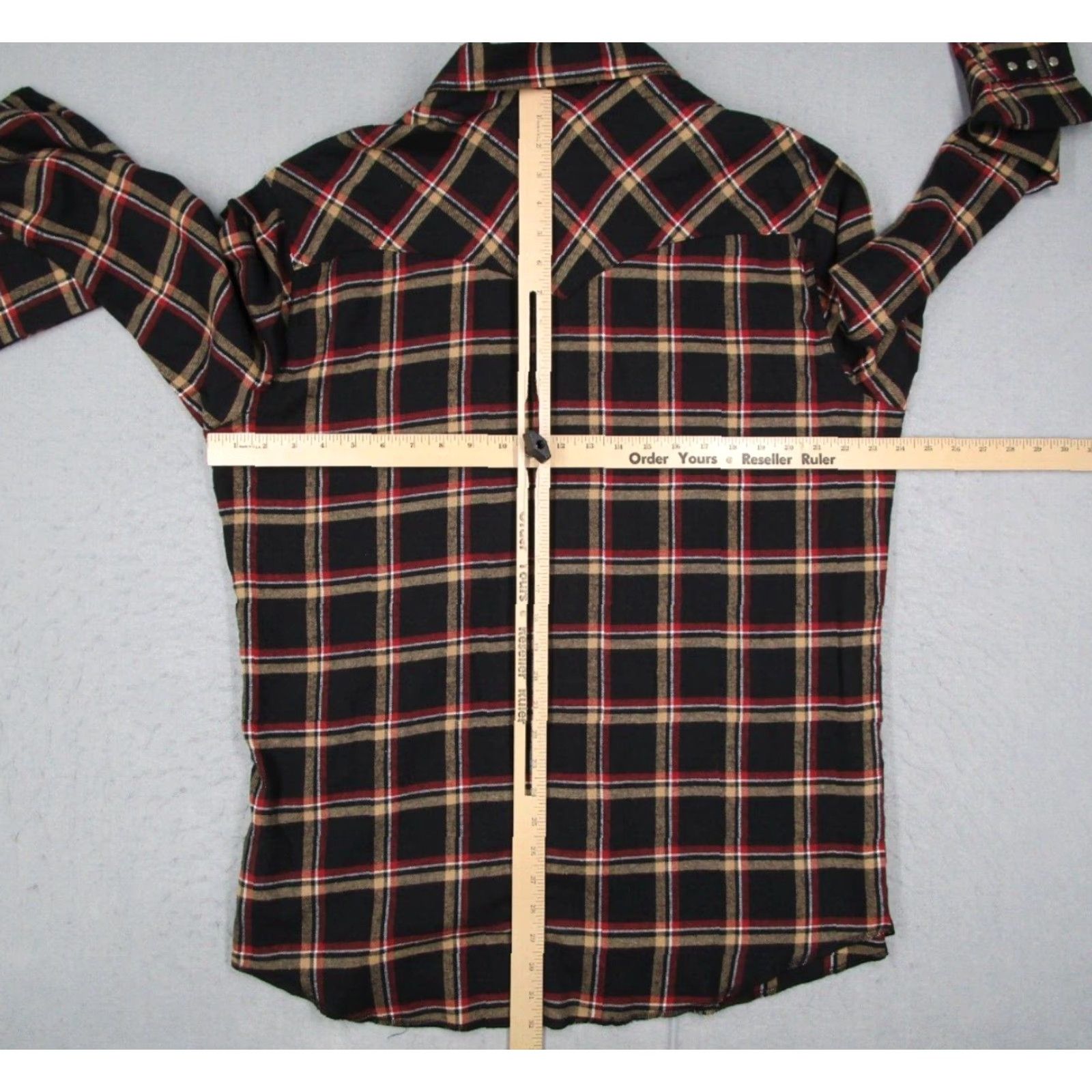 Wrangler Wrangler Shirt Mens Large Black Plaid Flannel Button Up Work Pearl Snaps Rancher Size US L / EU 52-54 / 3 - 5 Thumbnail