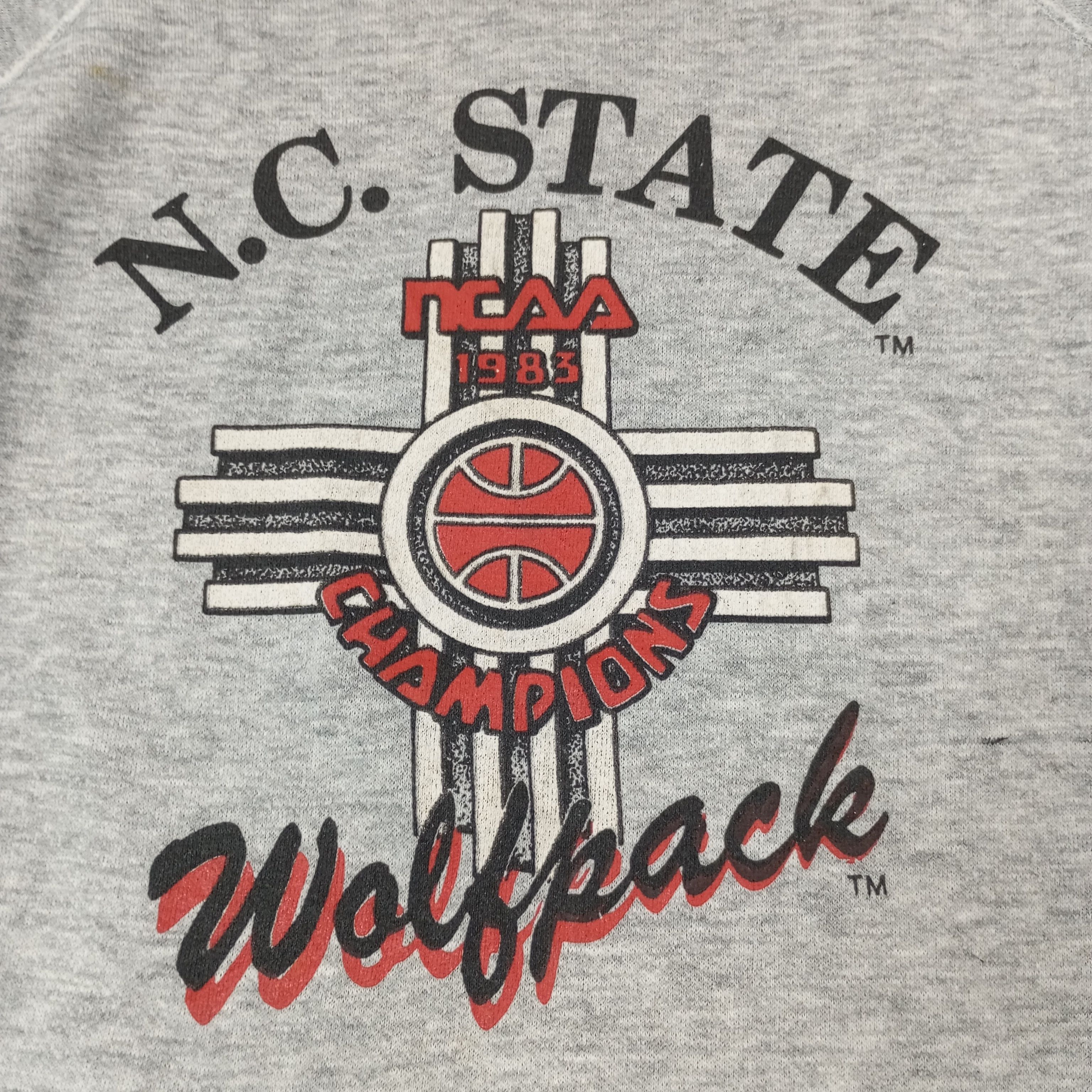 Vintage N.C State NCAA Wolfpack Vintage Sweatshirt c251n7 Size US M / EU 48-50 / 2 - 2 Thumbnail