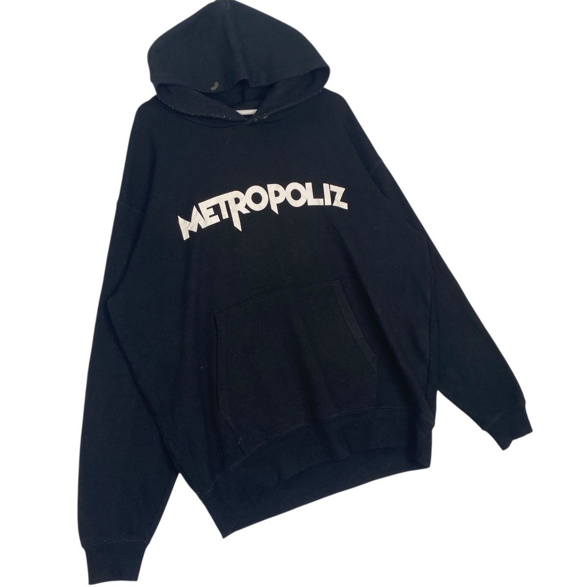 Other Vintage Metropoliz Hoodie Sweater Black Pullover Jumper SzL Size US L / EU 52-54 / 3 - 3 Thumbnail