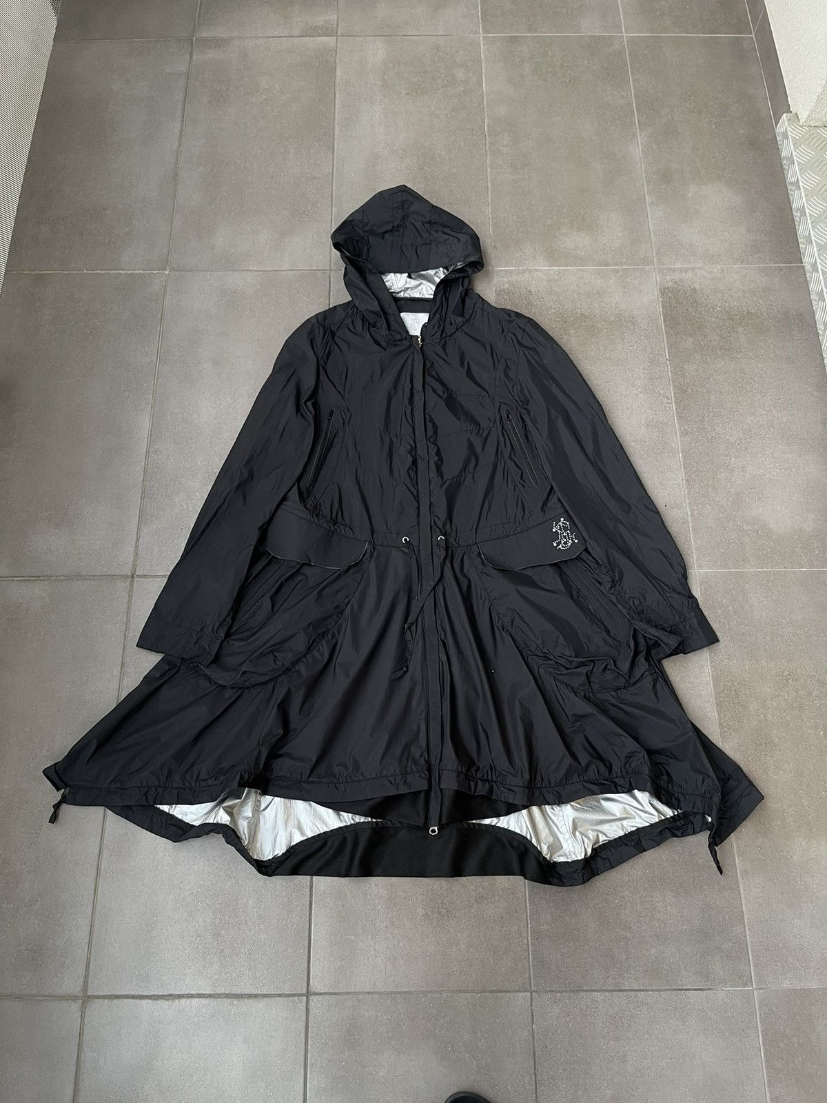 Marithe Francois Girbaud Technicla Black Track Long Jacket