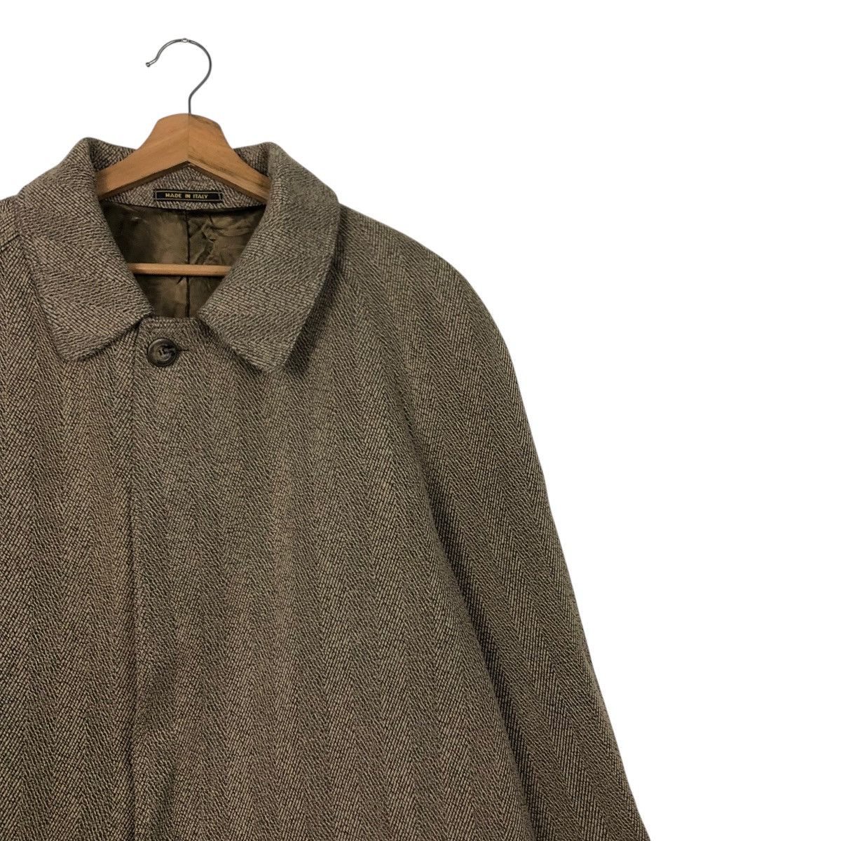 Vintage 🔥RICH BROWN LONG COATS WOOL HERRINGBONE MARTEN’S CASHMERE Size US M / EU 48-50 / 2 - 7 Thumbnail
