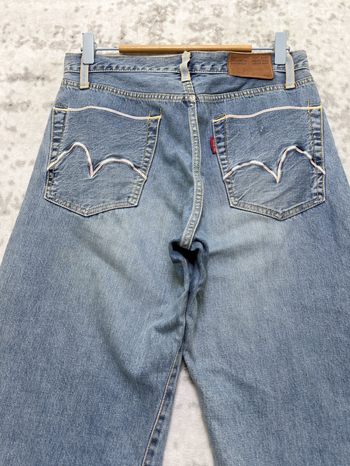 Japanese Brand Vintage Cracker Jack Selvedge Light Washed Denim Jeans Size US 28 / EU 44 - 10 Thumbnail
