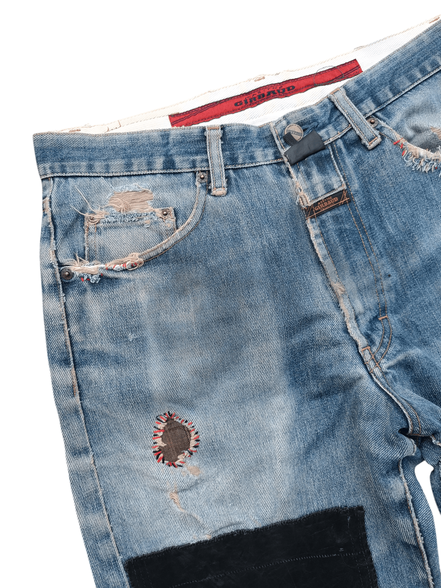 Marithe + Francois Girbaud × Vintage Marithe Francois Girbaud Stoned Washed Rips Distress Jeans Size US 30 / EU 46 - 8 Thumbnail