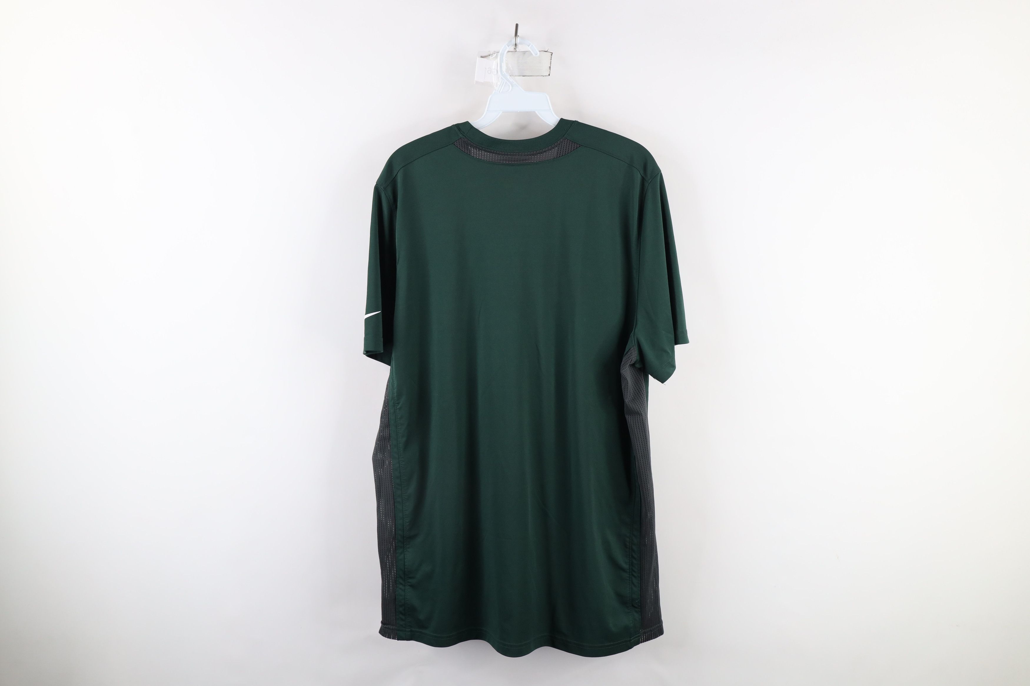 Nike × Vintage Nike Michigan State University Short Sleeve T-Shirt Green Size US L / EU 52-54 / 3 - 12 Thumbnail