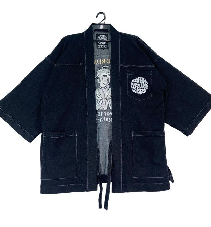 Japanese Brand Punk Drunker denim kimono japan traditional jacket Size US XL / EU 56 / 4 - 2 Thumbnail