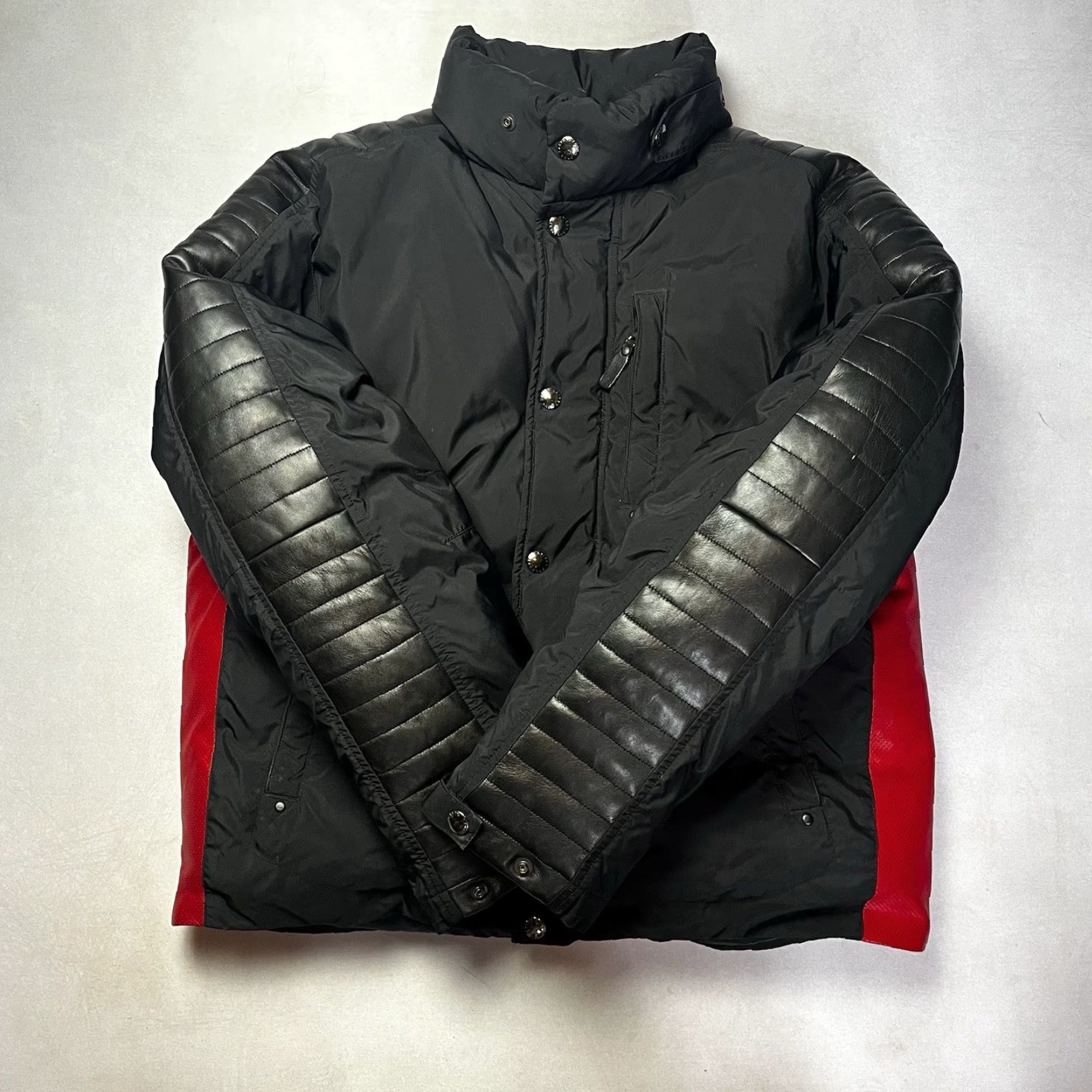 Polo Ralph Lauren VINTAGE Polo Ralph Lauren Black Moto Puffer Down 
