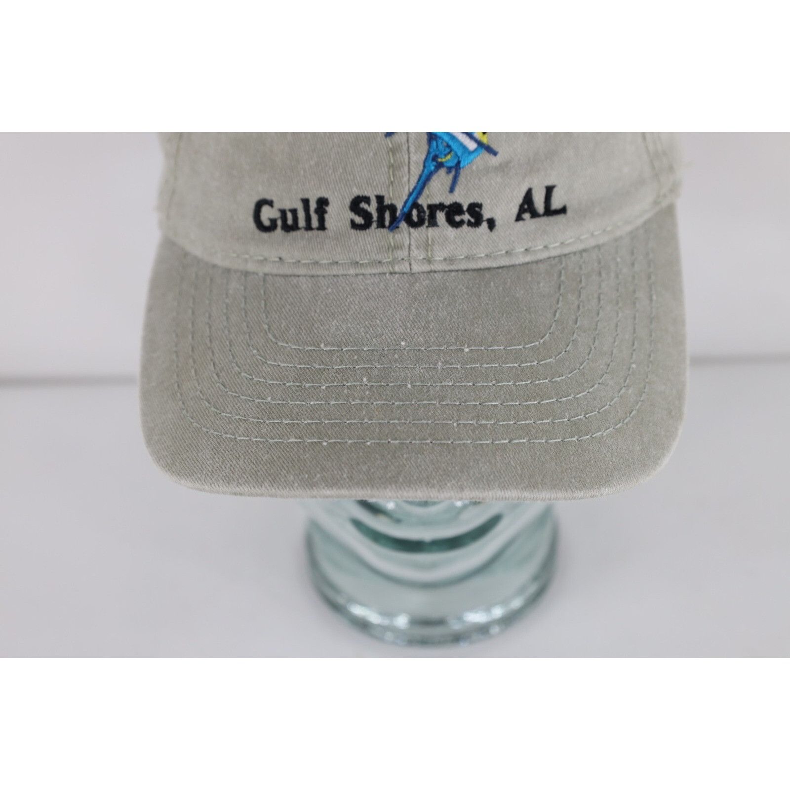 Vintage Vintage 90s Stonewash Gulf Shores Alabama Fishing Hat Size ONE SIZE - 2 Thumbnail