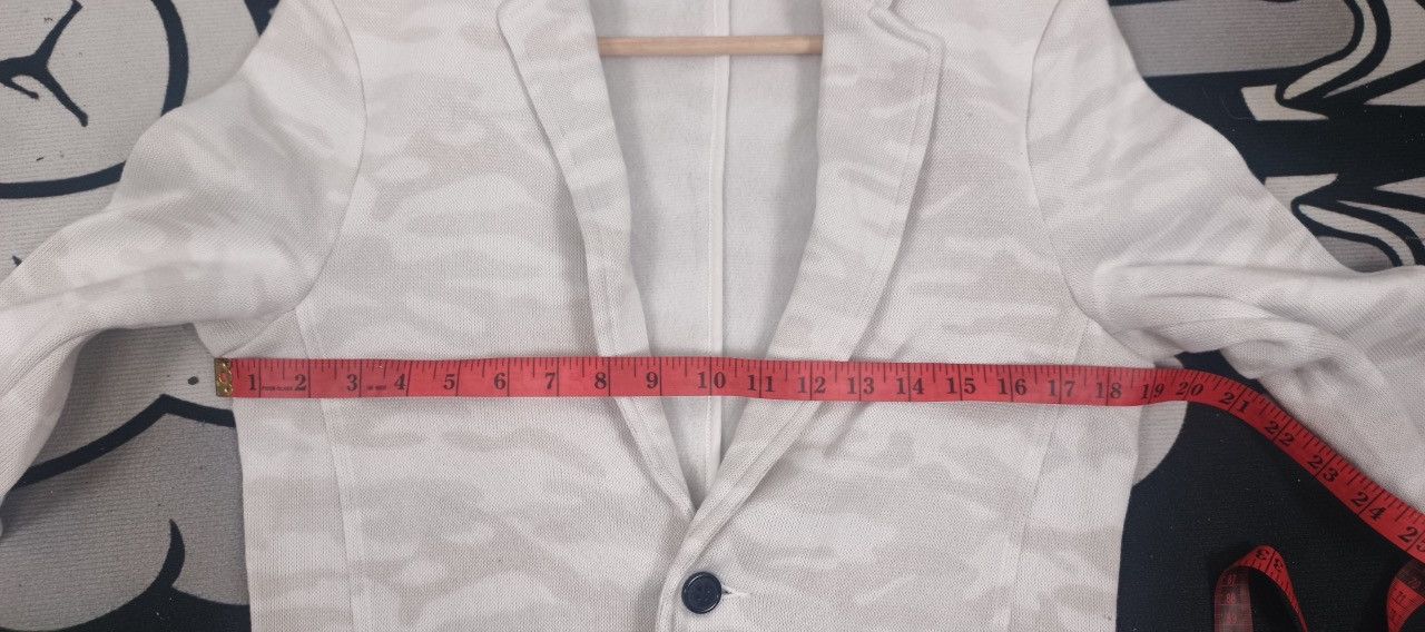 In The Attic RARE ARCHIVE IN THE ATTIC VINTAGE TONAL CAMO KNIT BLAZER - M Size 38R - 10 Thumbnail