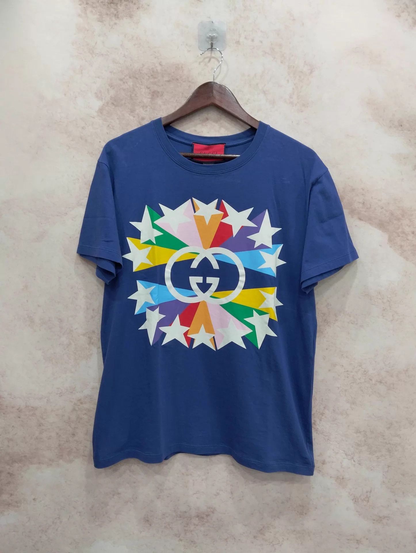 Gucci Blue Short Sleeve Graphic T-Shirt Size US S / EU 44-46 / 1 - 1 Thumbnail