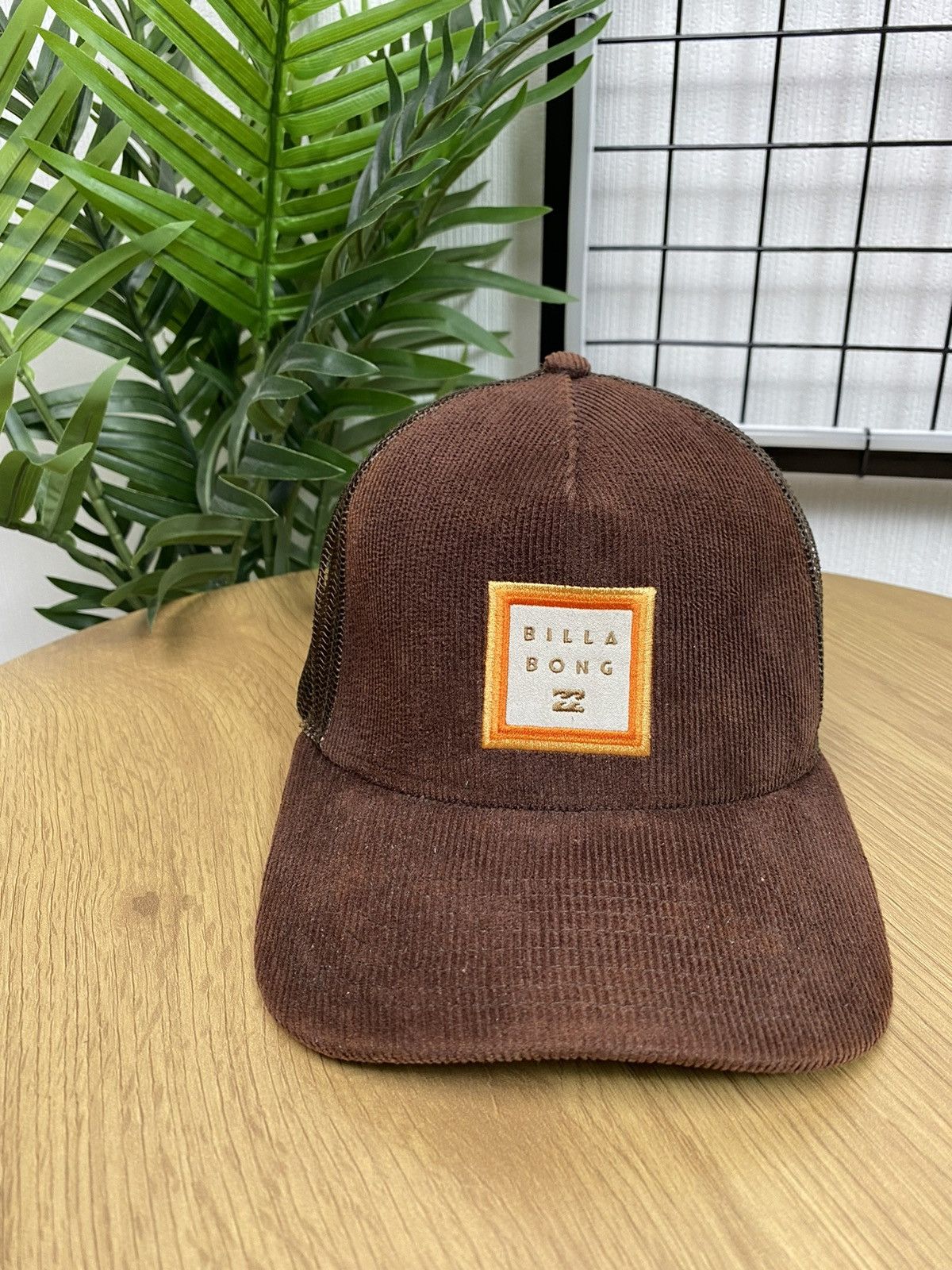 Billabong Billabong Corduroy Trucker Hat Brown Surfing Cap Unisex OS Size ONE SIZE - 2 Thumbnail