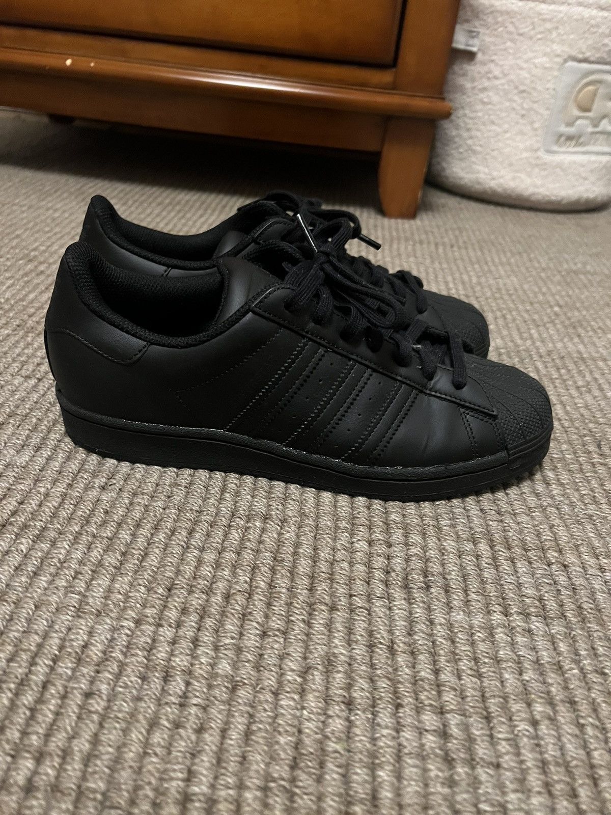 Adidas Adidas Superstar Triple Black Size US 8.5 / EU 41-42 - 3 Thumbnail