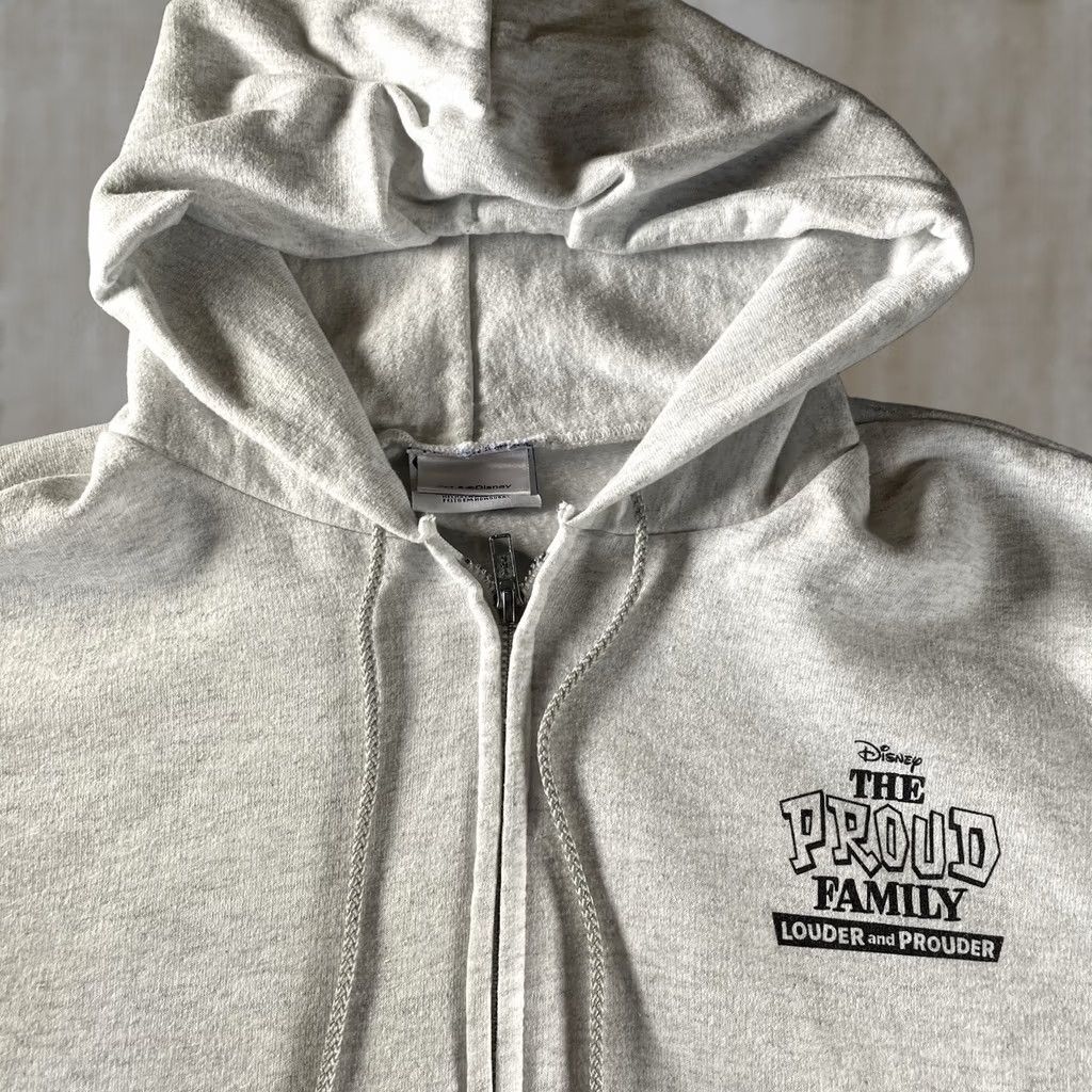 Vintage M & M The Proud Family Hoodie Men’s Medium Gray Full Zip Louder And Prouder Crew Promo Zip Up Mens Size US M / EU 48-50 / 2 - 1 Thumbnail