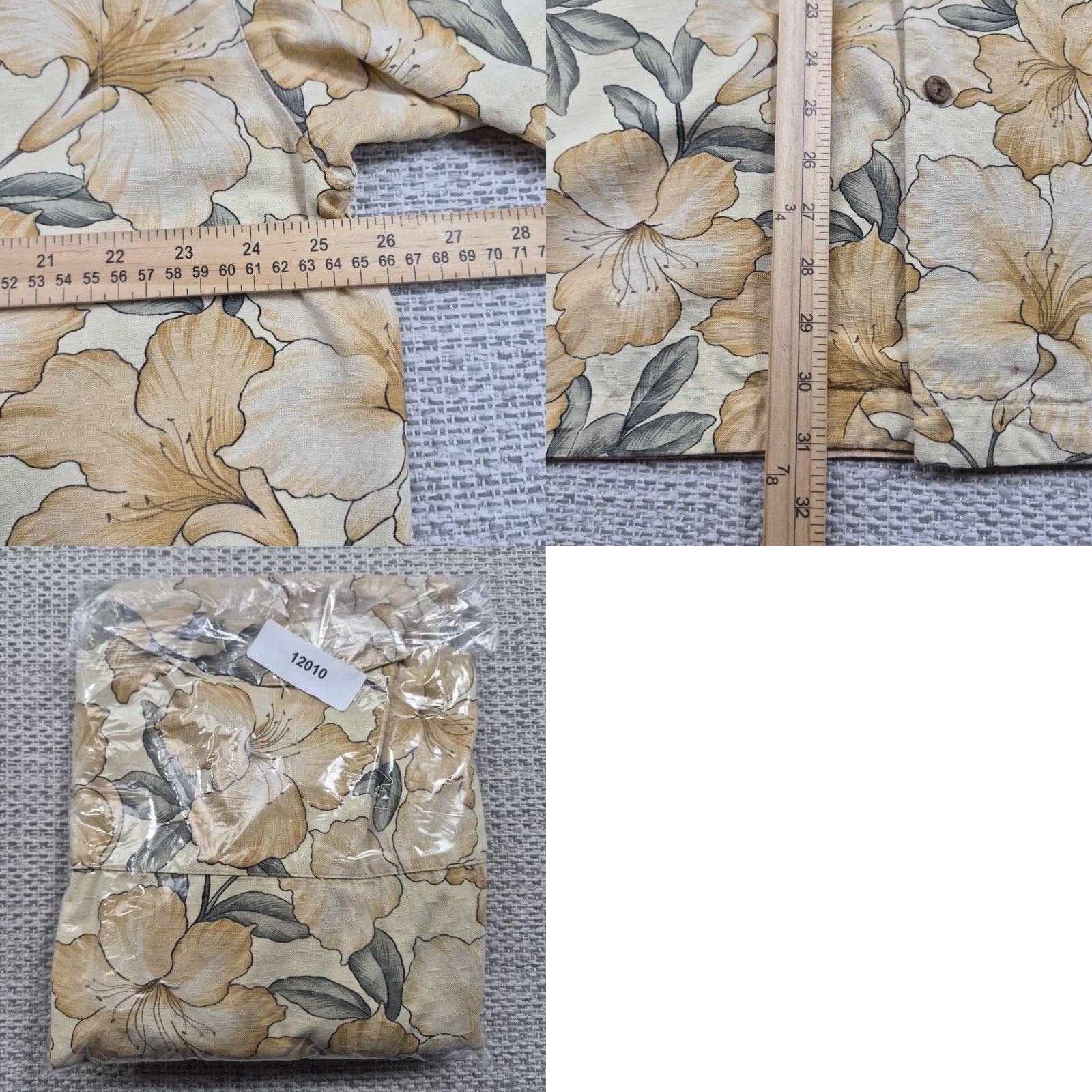 Vintage VINTAGE Jamaica Jaxx Button Up Shirt Mens 2XL Beige Silk Hawaiian Aloha Floral Camp Shirt Tropical Beach Casual Mens 2XL Size US XXL / EU 58 / 5 - 9 Thumbnail