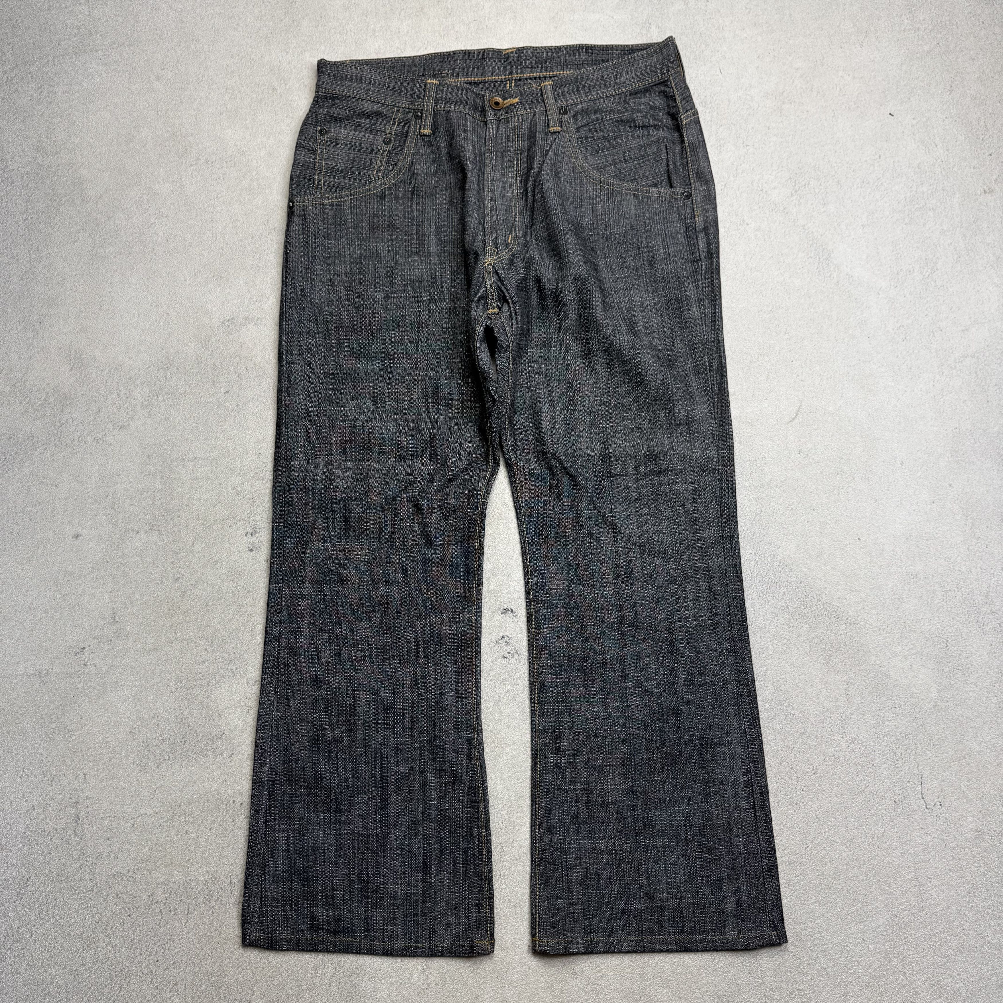 Edwin Edwin 505DX Loose Flare Jeans Size US 34 / EU 50 - 5 Thumbnail