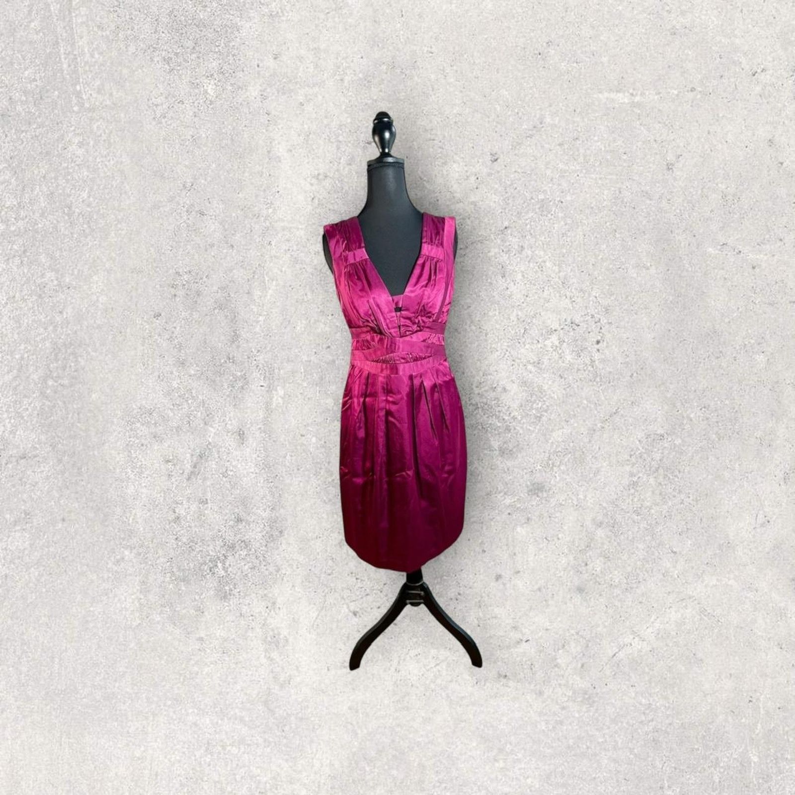 Nordstrom Pink satin dress Size S / US 4 / IT 40 - 2 Thumbnail