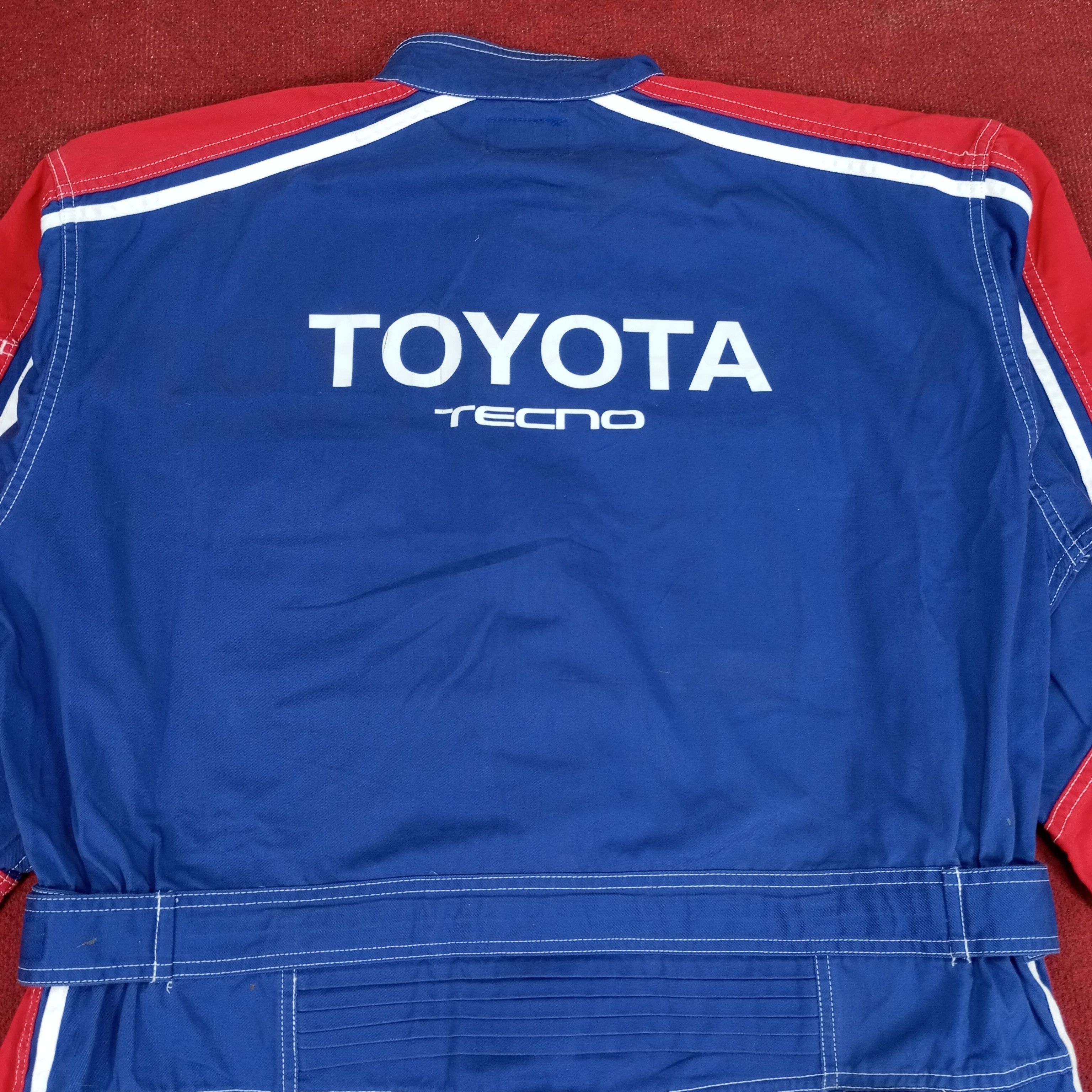 Japanese Brand × Vintage Toyota Tecno Japanese Motorsports Coverall Jacket Size US XXL / EU 58 / 5 - 2 Thumbnail
