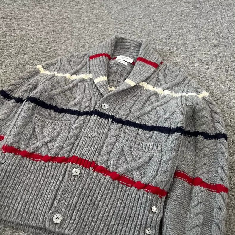 Thom Browne Thom Browne A wool knit cardigan Size US M / EU 48-50 / 2 - 3 Thumbnail