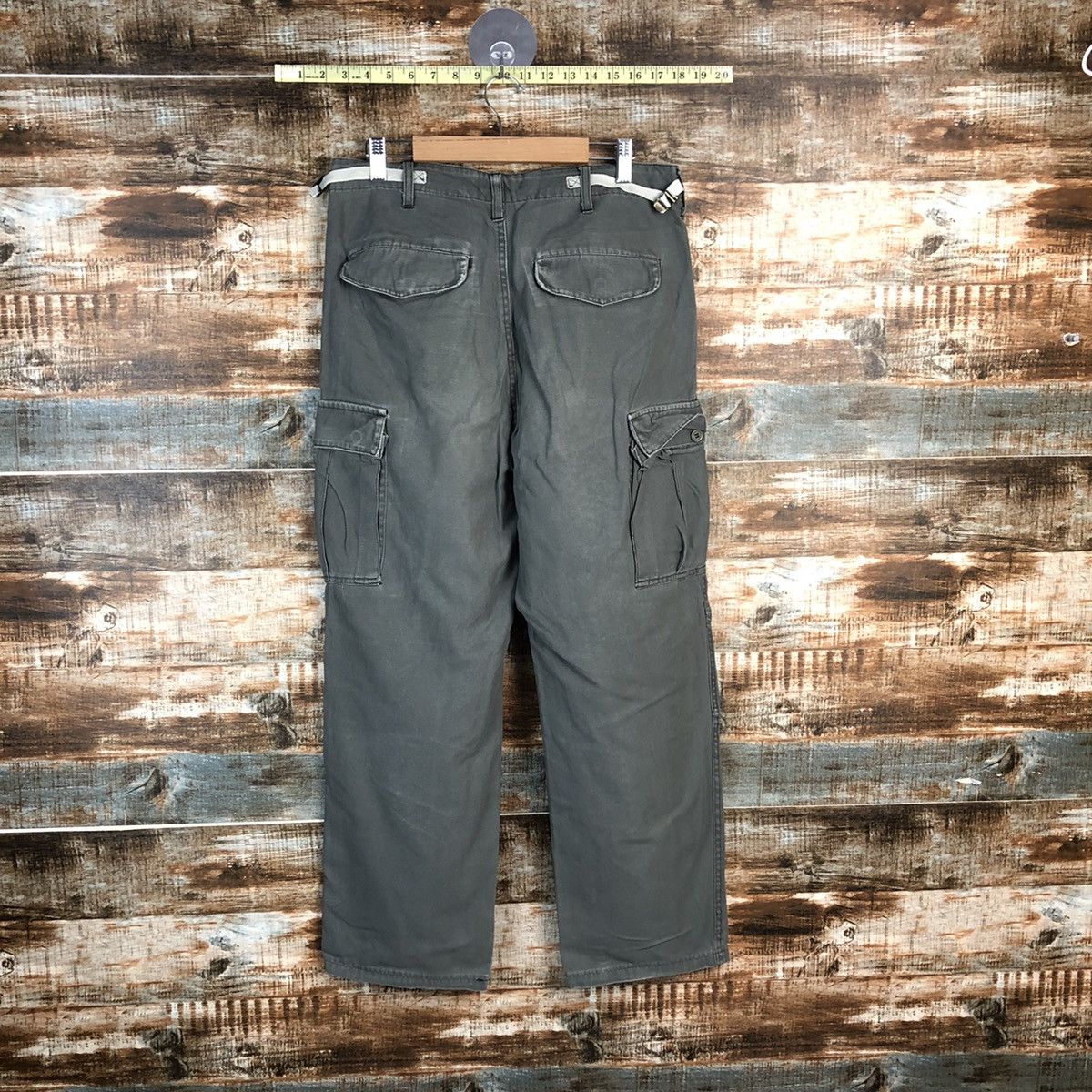 Japanese Brand DL Jungle Storm Green Cargo Multipocket Pants #C098 Size US 32 / EU 48 - 13 Thumbnail