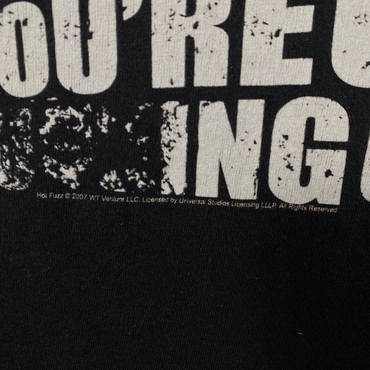 Vintage Vintage 00s HOT FUZZ Movie Graphic Faded Tee Shirt Small Size US S / EU 44-46 / 1 - 3 Thumbnail