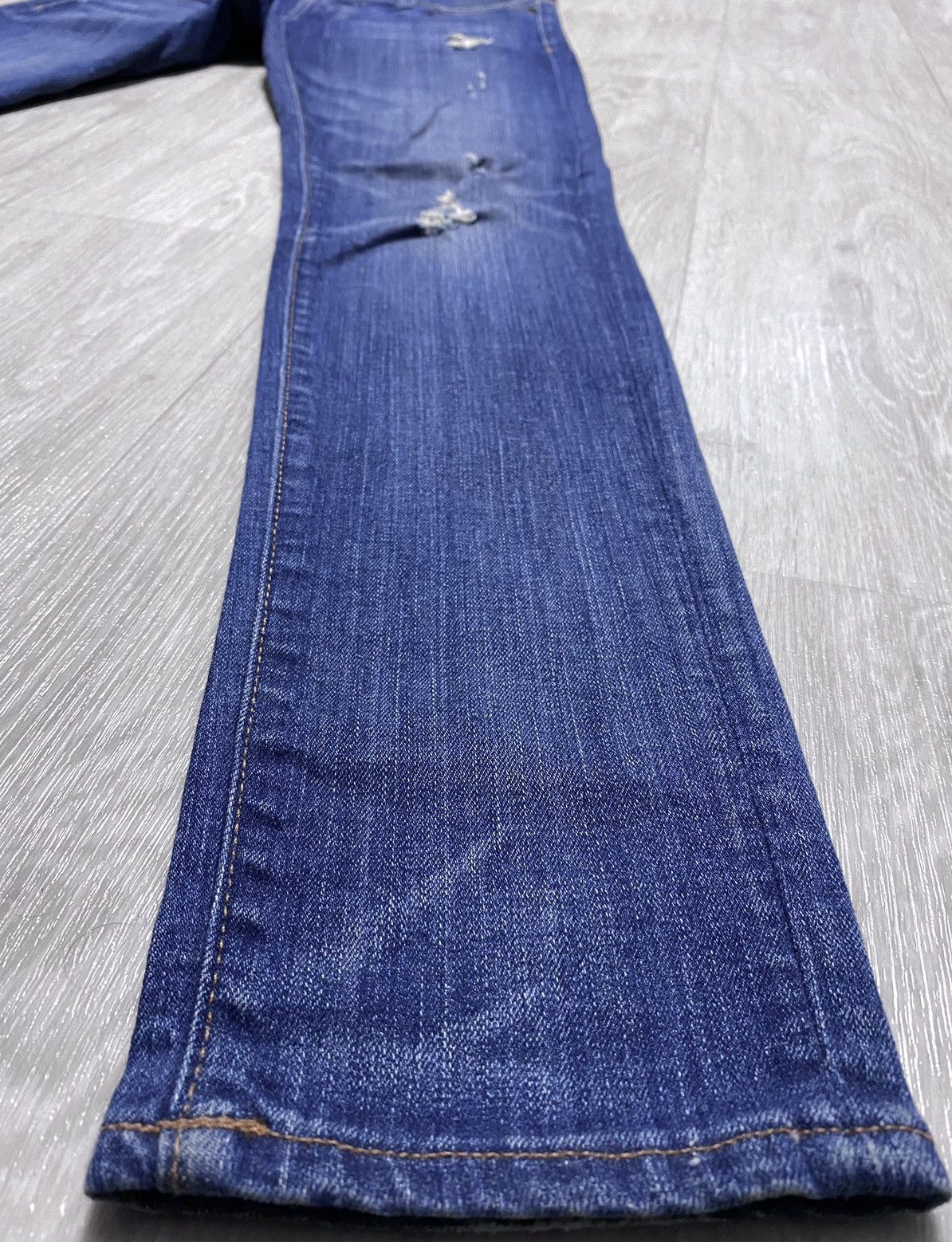 Denim & Supply Ralph Lauren DS RL Ralph Lauren Washed Torn Distressed Skinny Jeans Denim Size 27" / US 4 / IT 40 - 9 Thumbnail