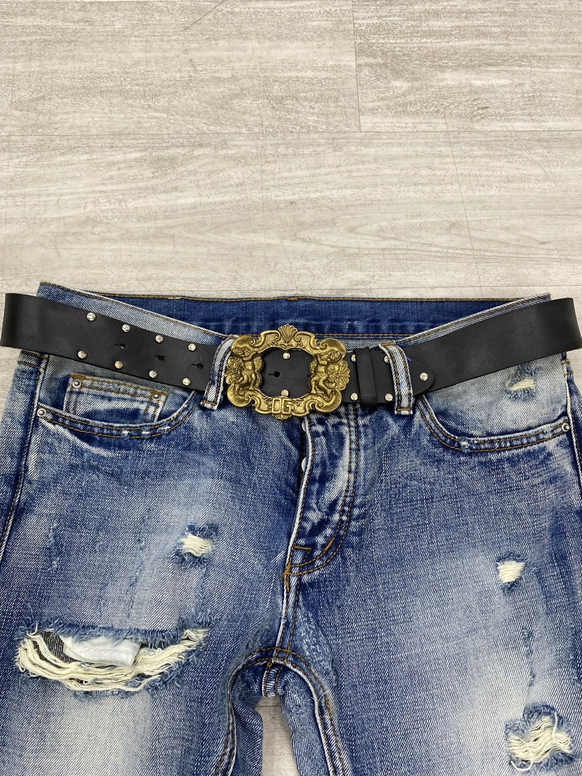 Dolce & Gabbana Dolce & gabbana golden angel molding buckle aw2006 Size ONE SIZE - 5 Thumbnail