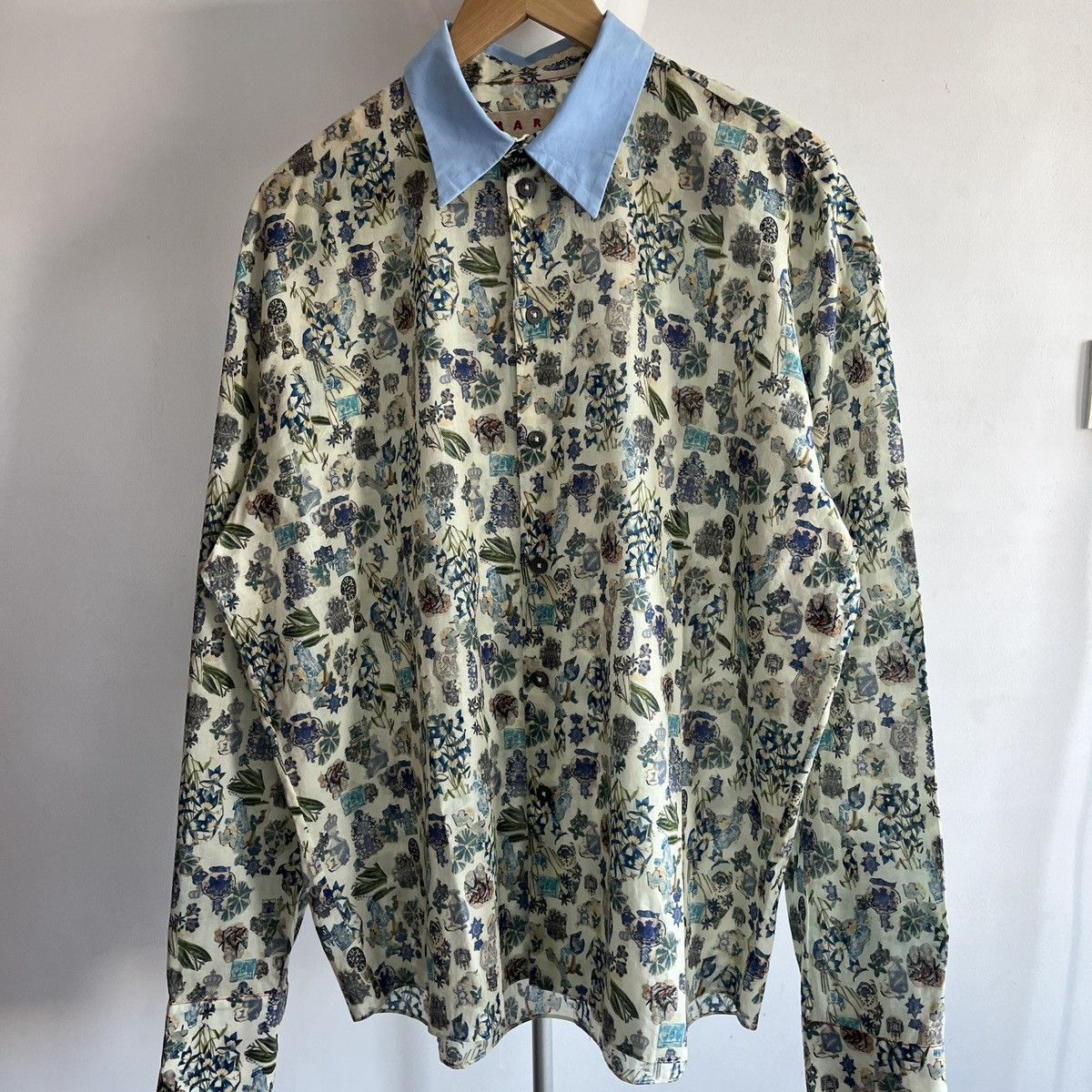 Marni Marni Floral Button Up Shirts Size US L / EU 52-54 / 3 - 1 Thumbnail