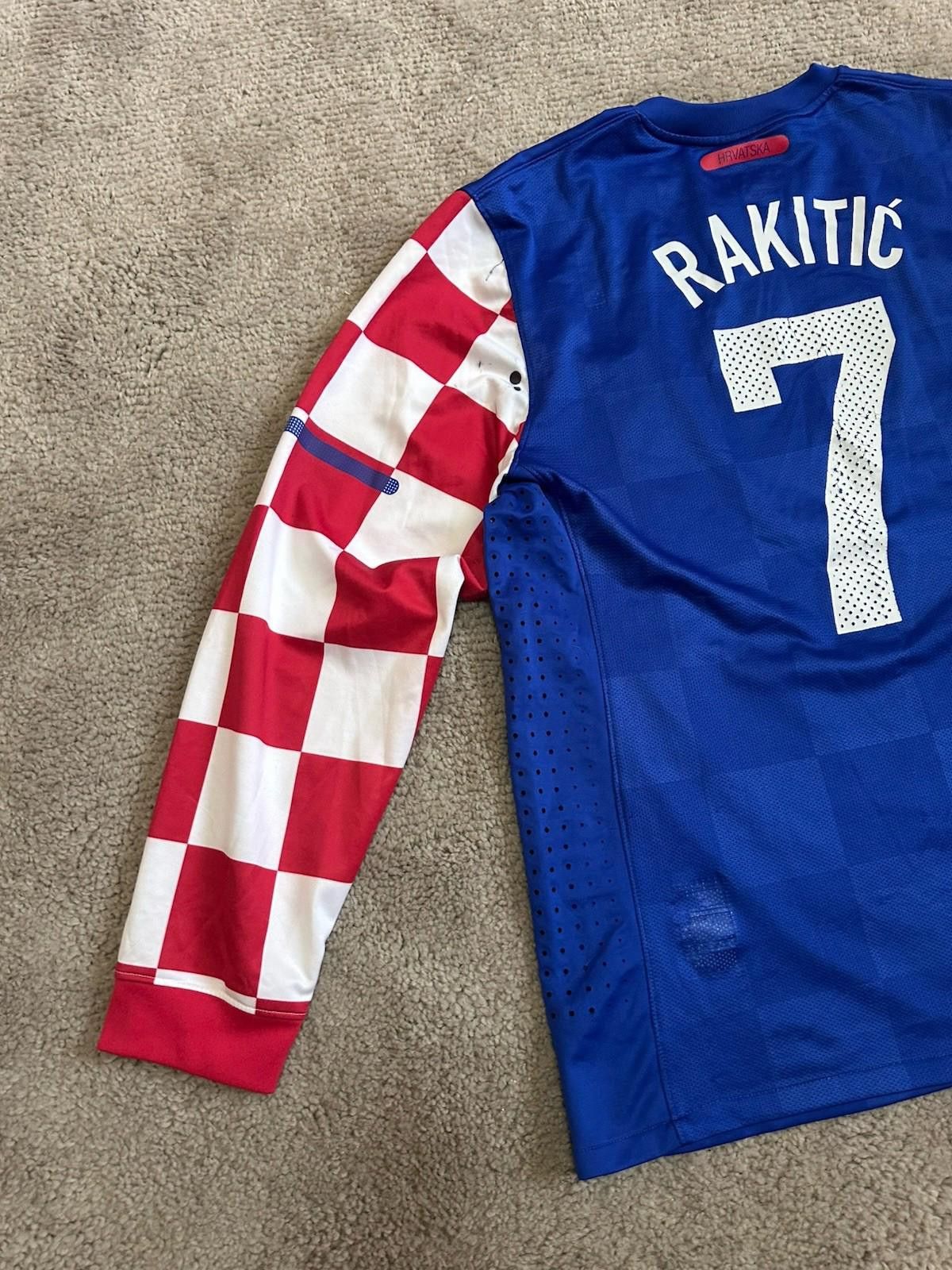 Nike 2010-2012 Nike Croatia #7 Rakitić Away Player Match Issue Size US L / EU 52-54 / 3 - 10 Thumbnail