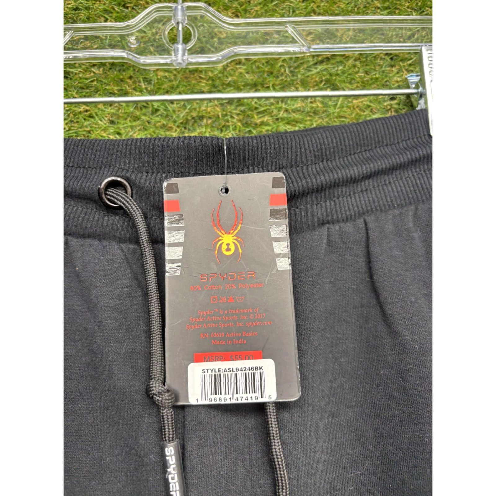 Spyder Spyder Mens Large Black Knit Lounge Pants Drawstring Joggers Loungewear Size US 33 - 2 Thumbnail