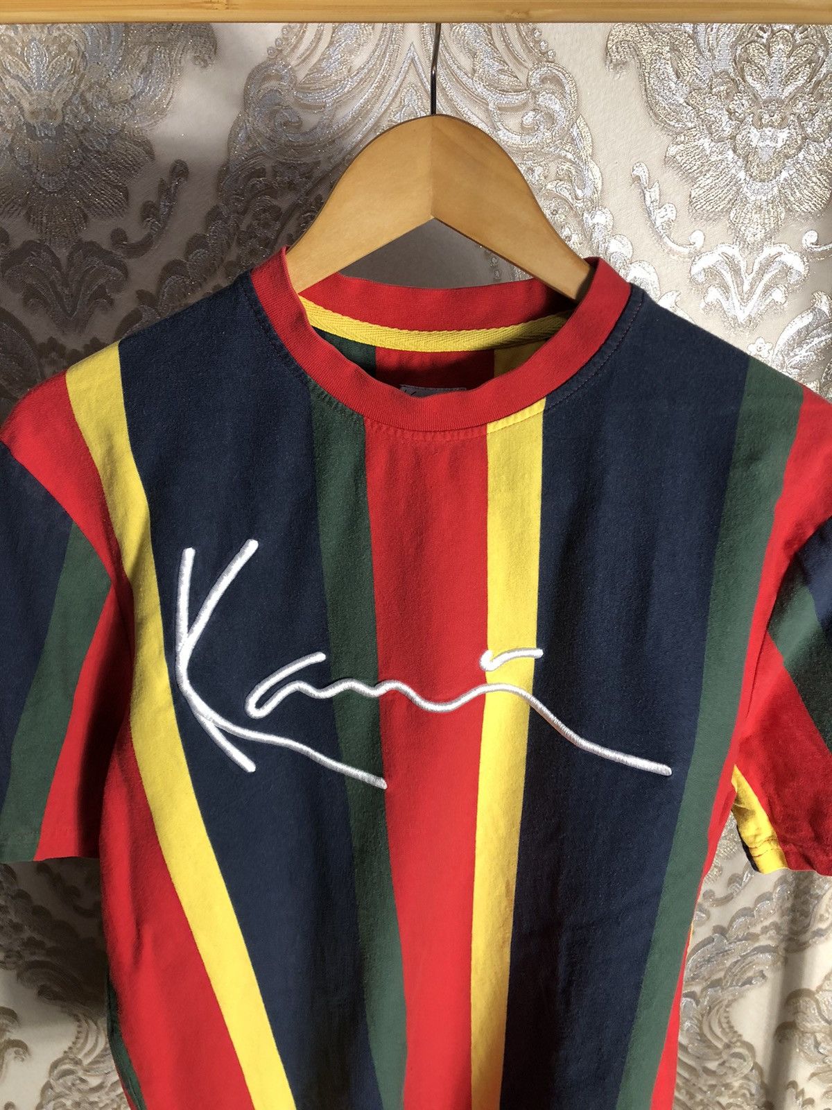 Karl Kani × Vintage VERY RARE KARL KANI BIG LOGO T-SHIRT DESIGNER JAPAN STYLE Size US S / EU 44-46 / 1 - 2 Thumbnail