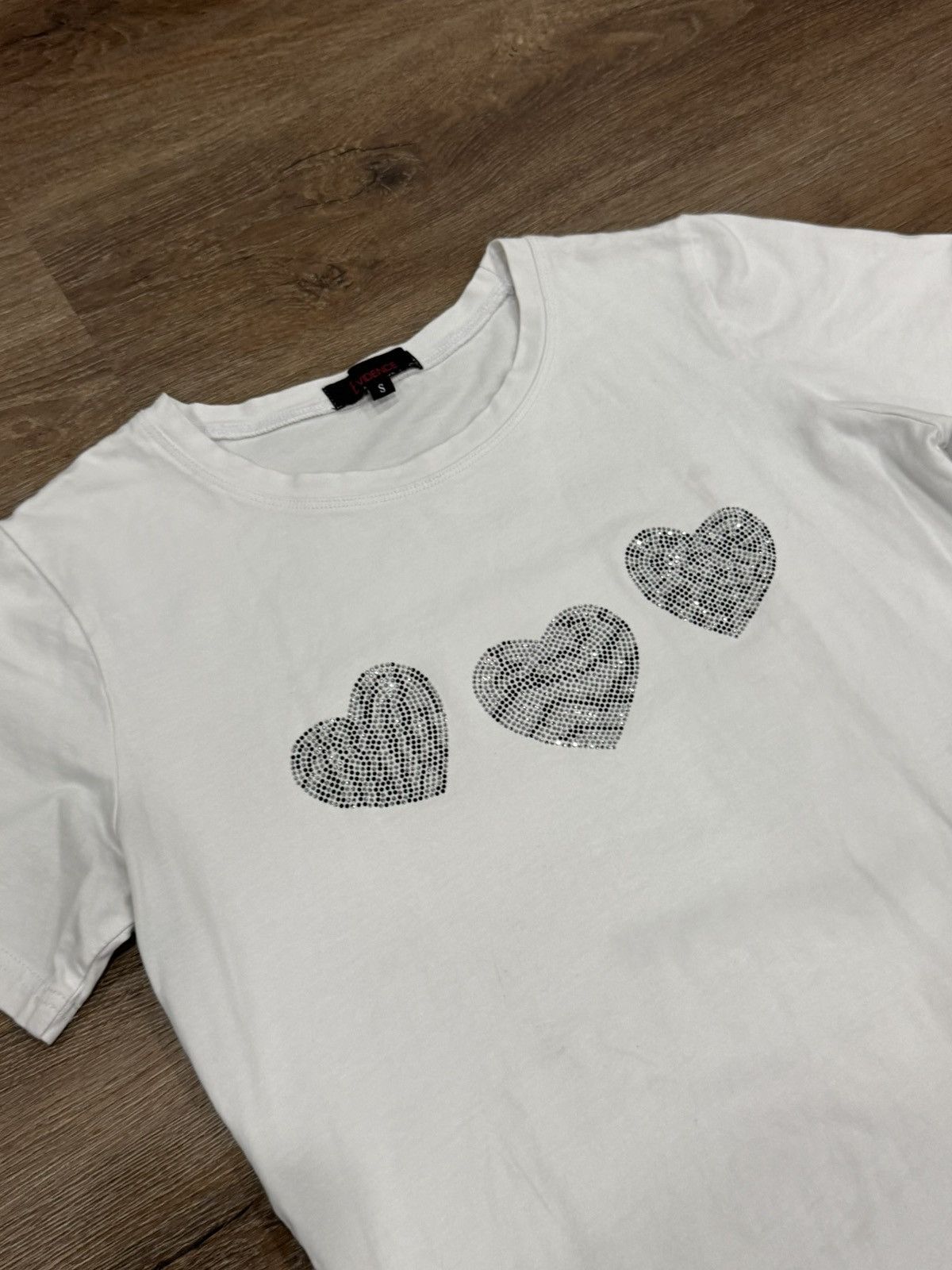 Vintage Vintage Evidence Rhinestone T Shirt Size S / US 4 / IT 40 - 2 Thumbnail
