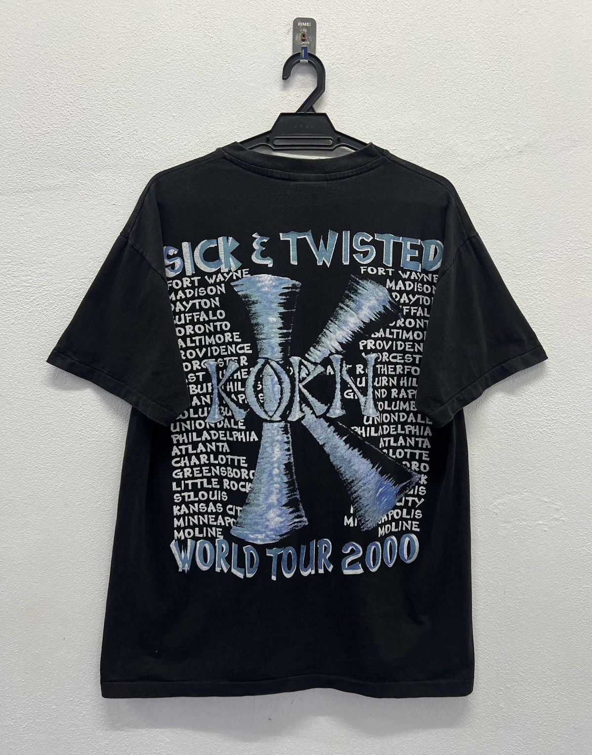 2000 KORN SICK & TWISTED ツアー バンド Tシャツ Vintage Korn Sick and Twisted Tour 2000 T-Shirt – Justin Reed