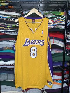 Original Nike Vintage Los Angeles Lakers Kobe Bryant Blue Jersey #8 L (44)  Size