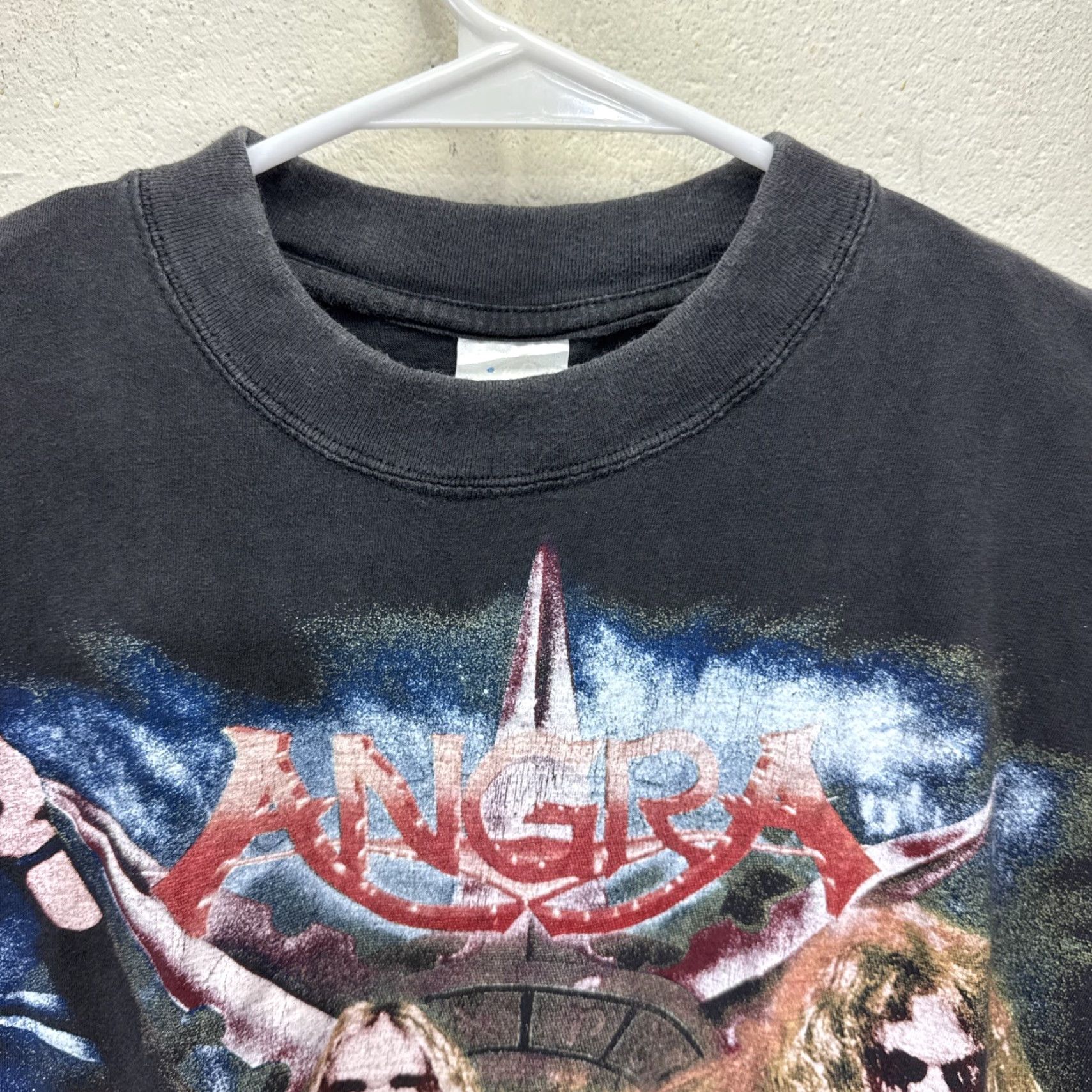 Vintage VINTAGE Angra Band T-Shirt Men Medium 90s Rock Metal Black Short Sleeve Crew Neck Logo Tee Size US M / EU 48-50 / 2 - 5 Thumbnail