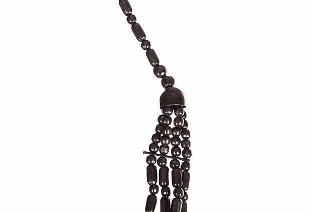 Designer India Style White Metal Bead Necklace Size ONE SIZE - 4 Thumbnail