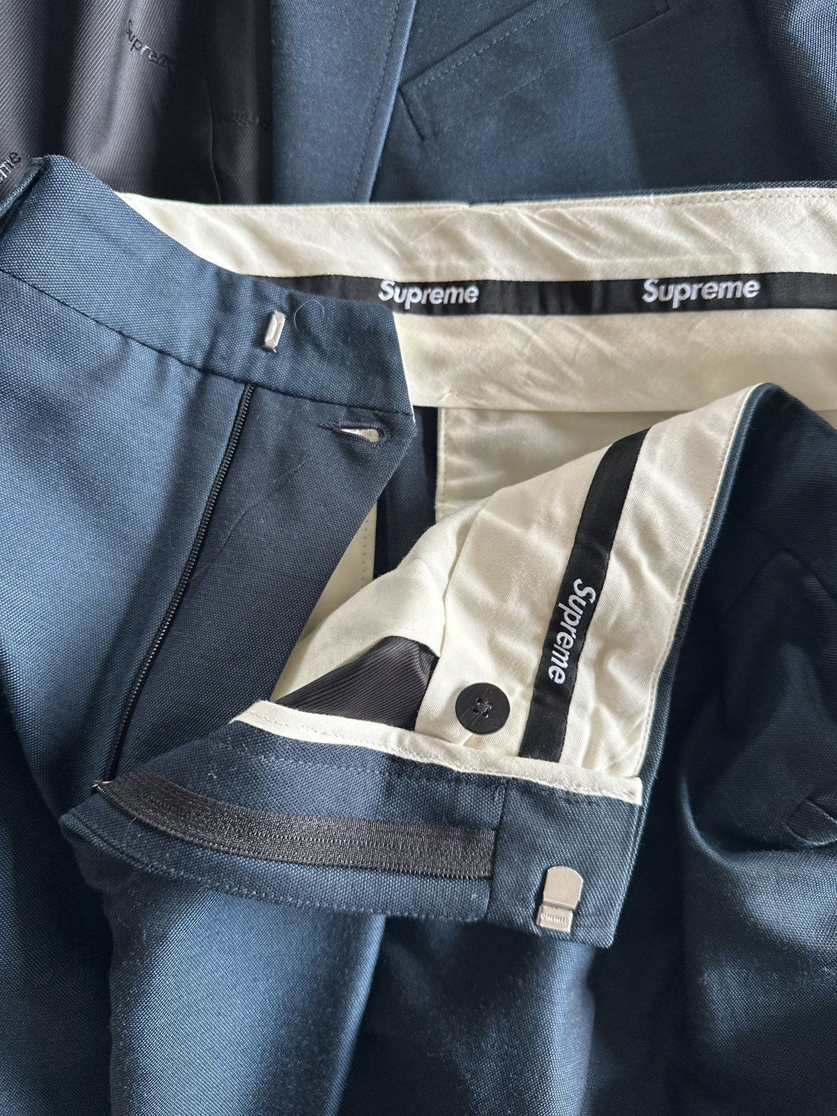 Supreme Supreme Sharkskin Suit S/L AW2019 Size 34R - 14 Thumbnail